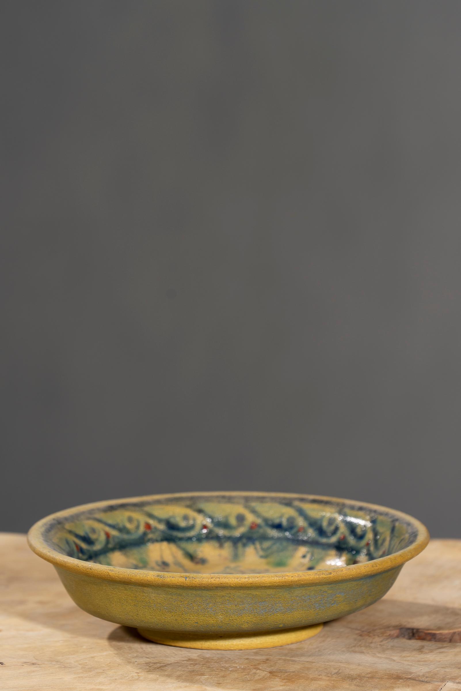 Nishapur Ceramics Hand Painted Over Cooked Bowl