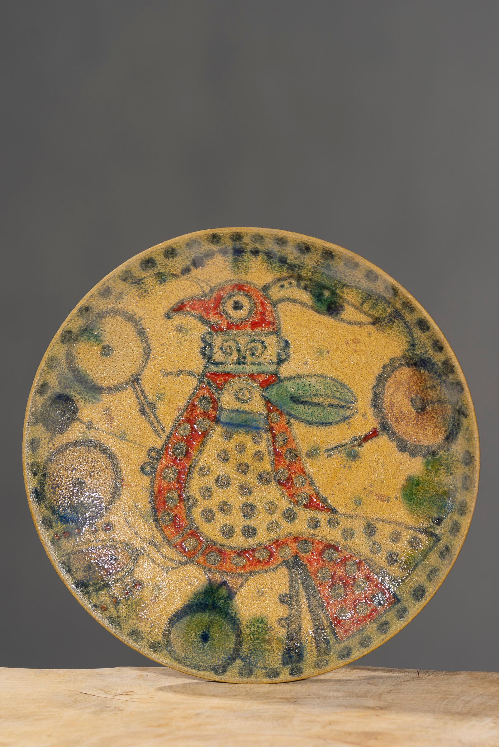 Nishapur Ceramics Hand Painted Over Cooked Bowl