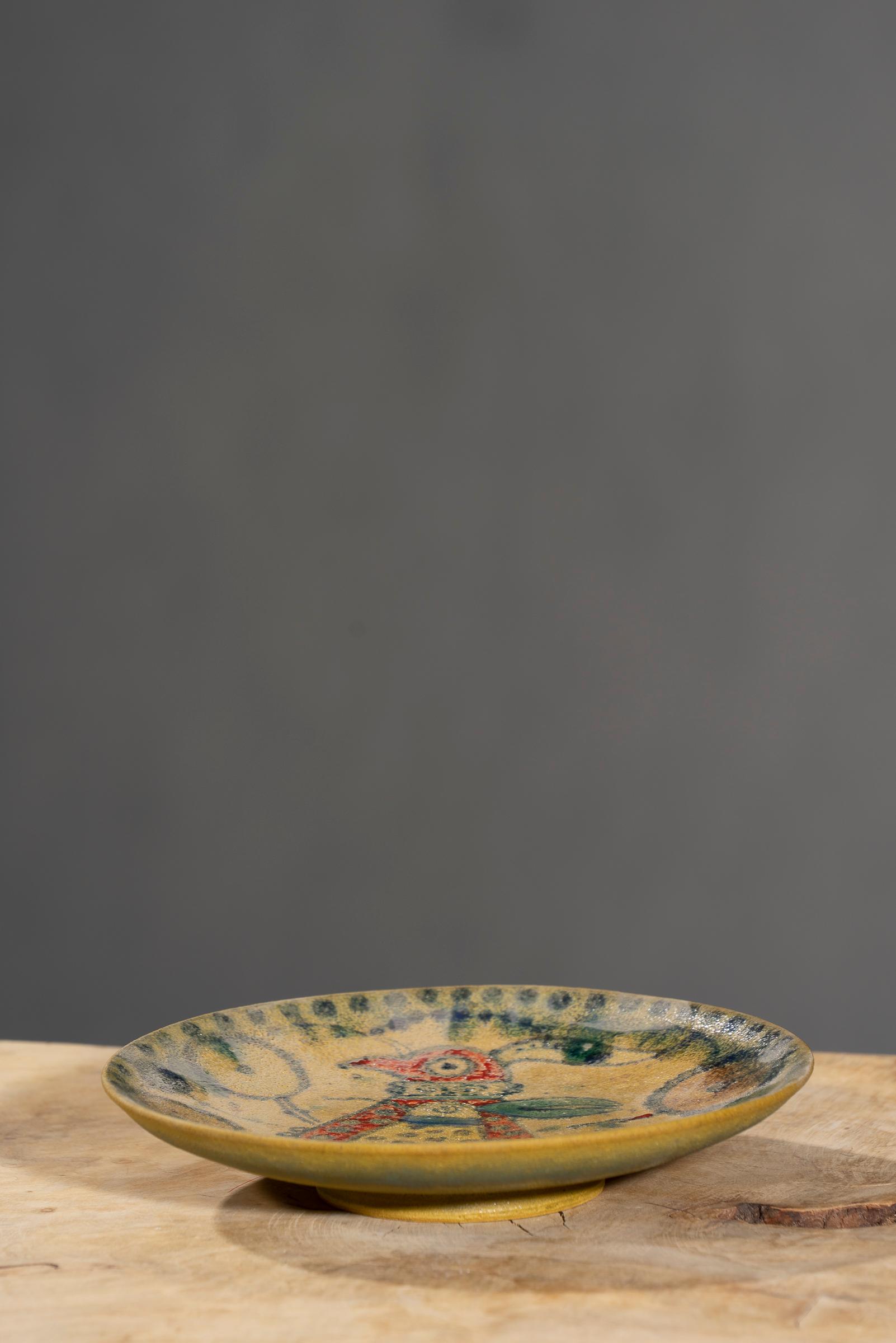 Nishapur Ceramics Hand Painted Over Cooked Bowl
