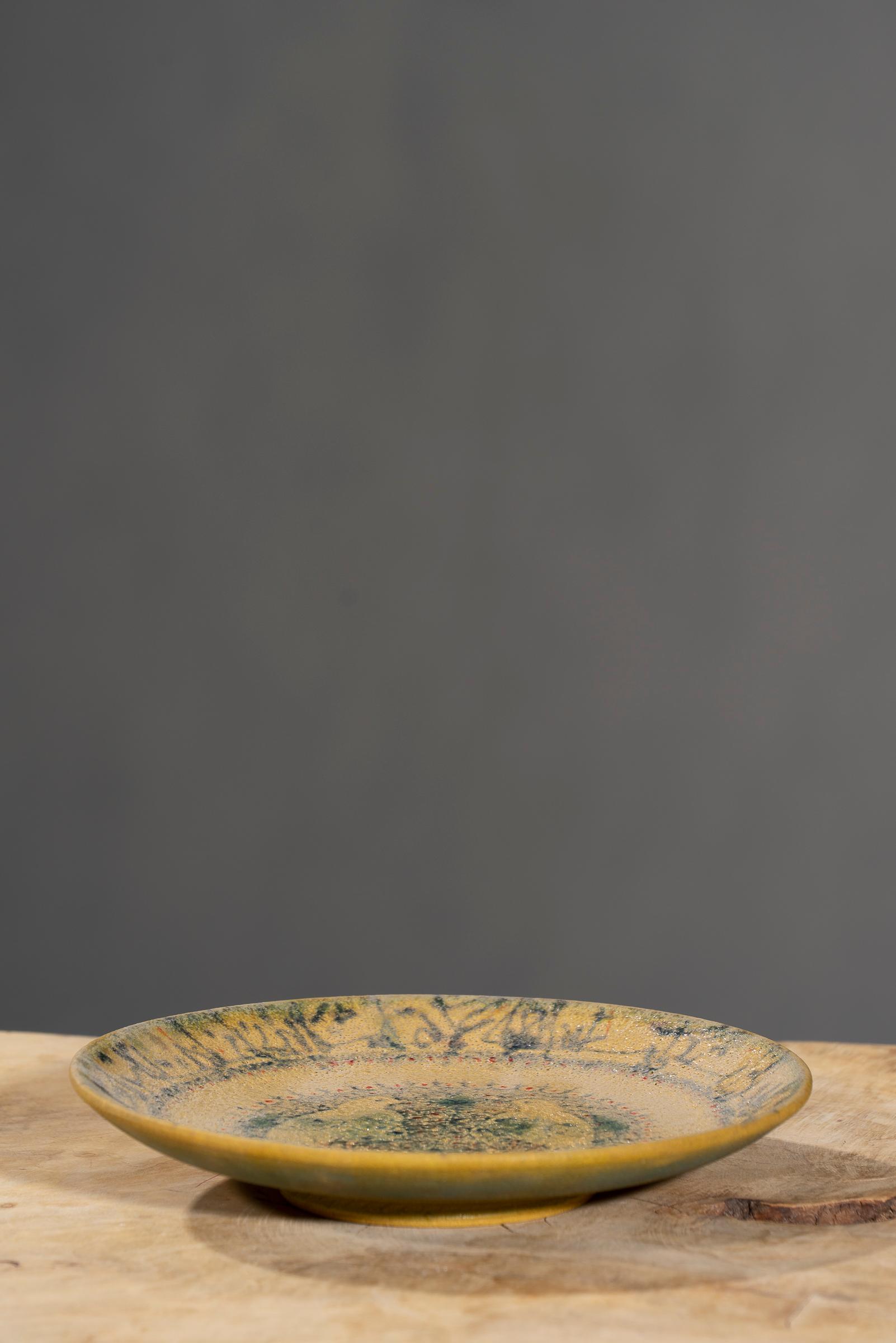 Nishapur Ceramics Hand Painted Over Cooked Bowl