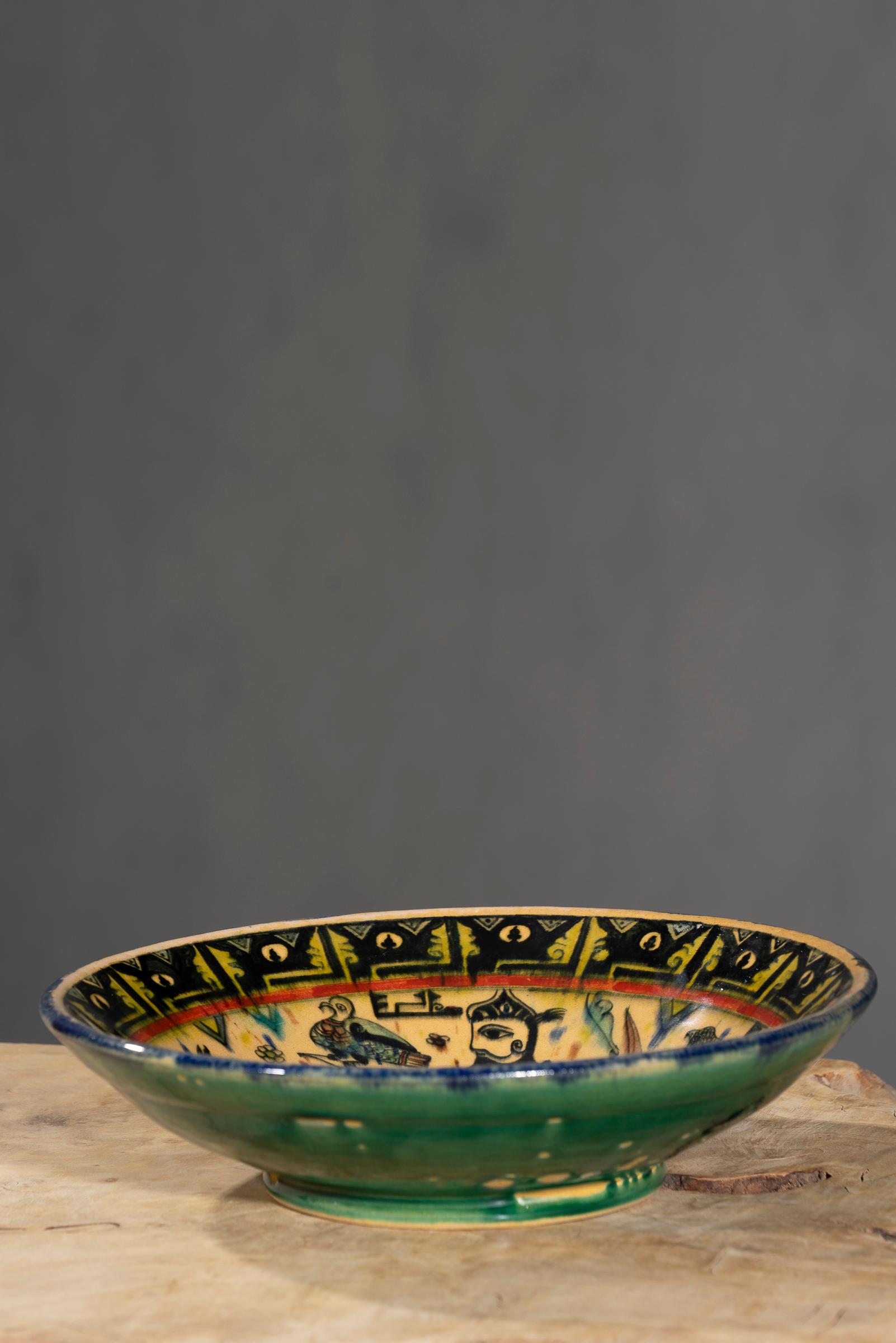 Nishapur Ceramics Hand Painted Bowl