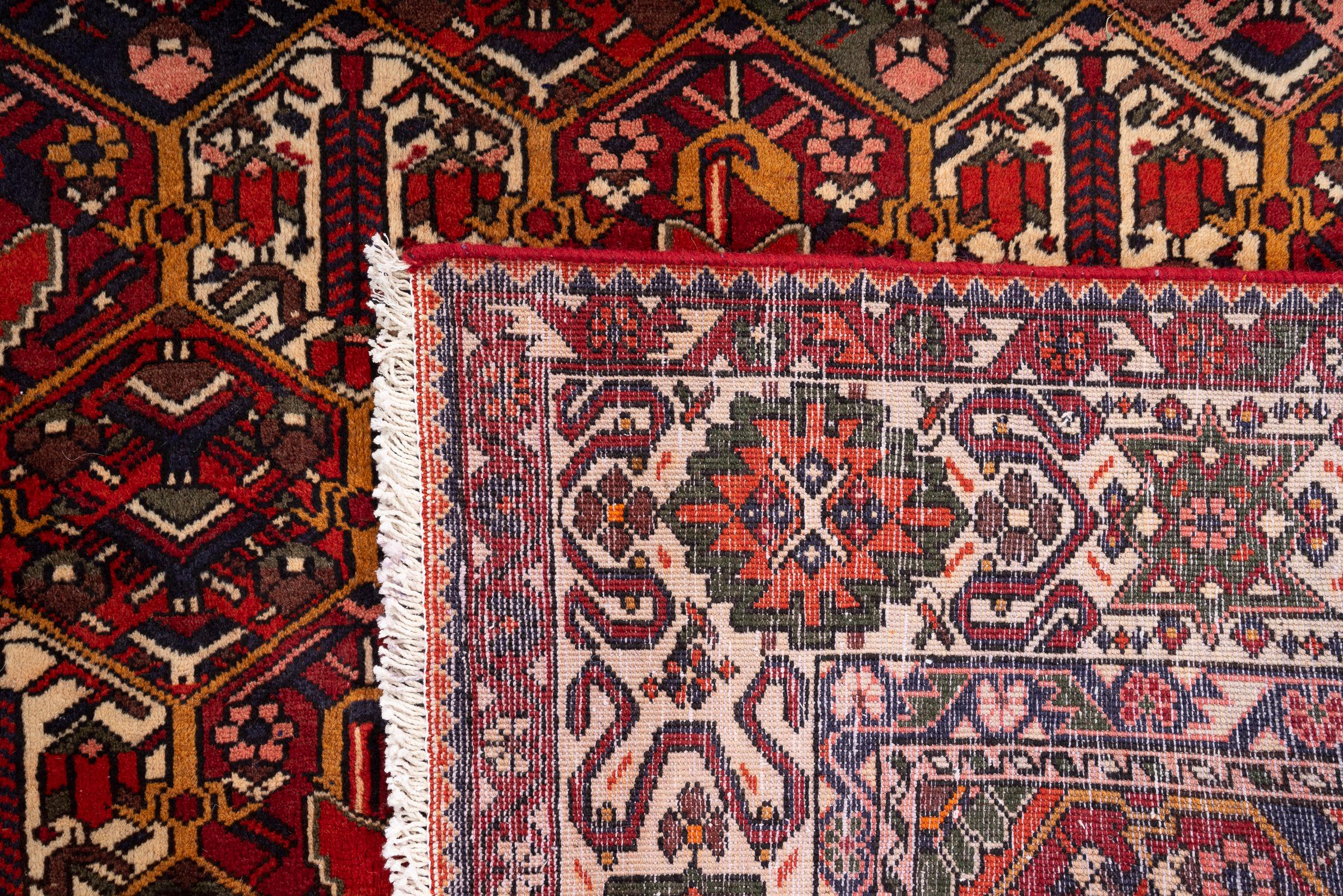Vintage Fine Bakhtiari Lattices Persian Rug