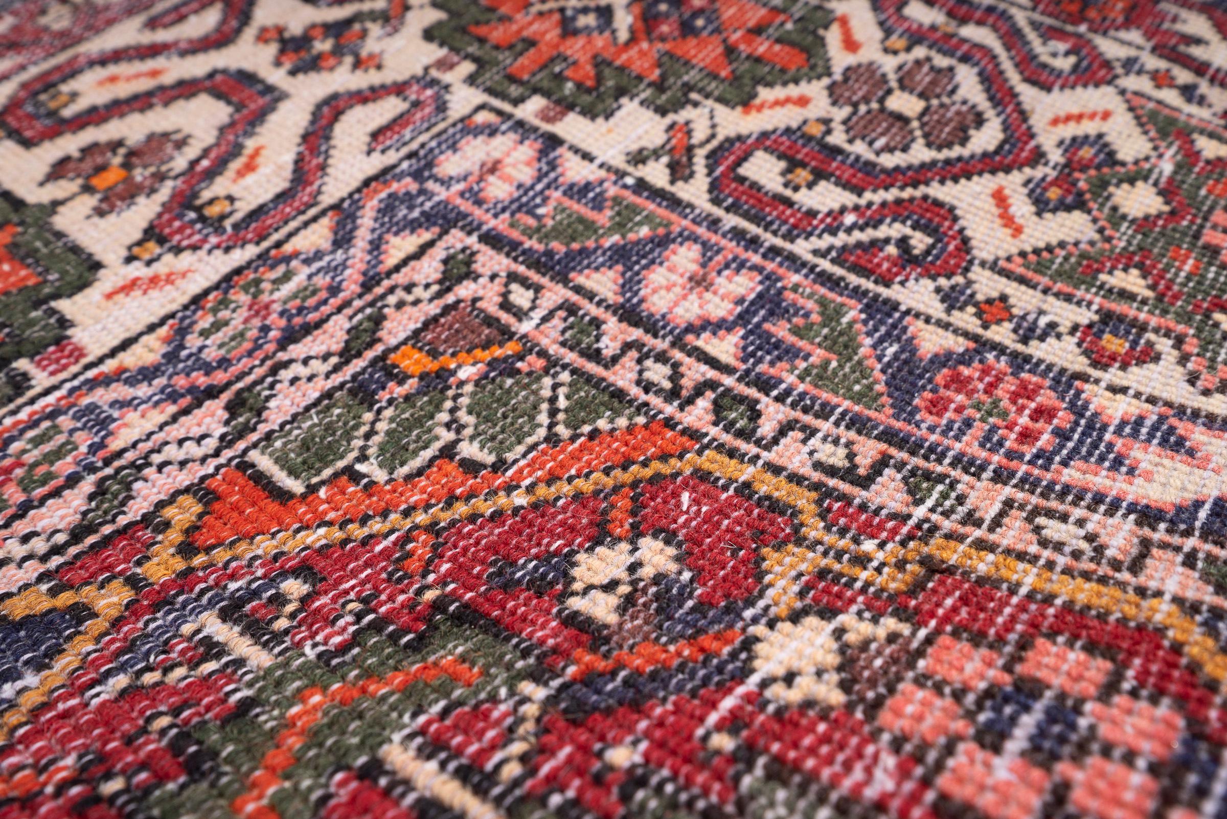 Vintage Fine Bakhtiari Lattices Persian Rug