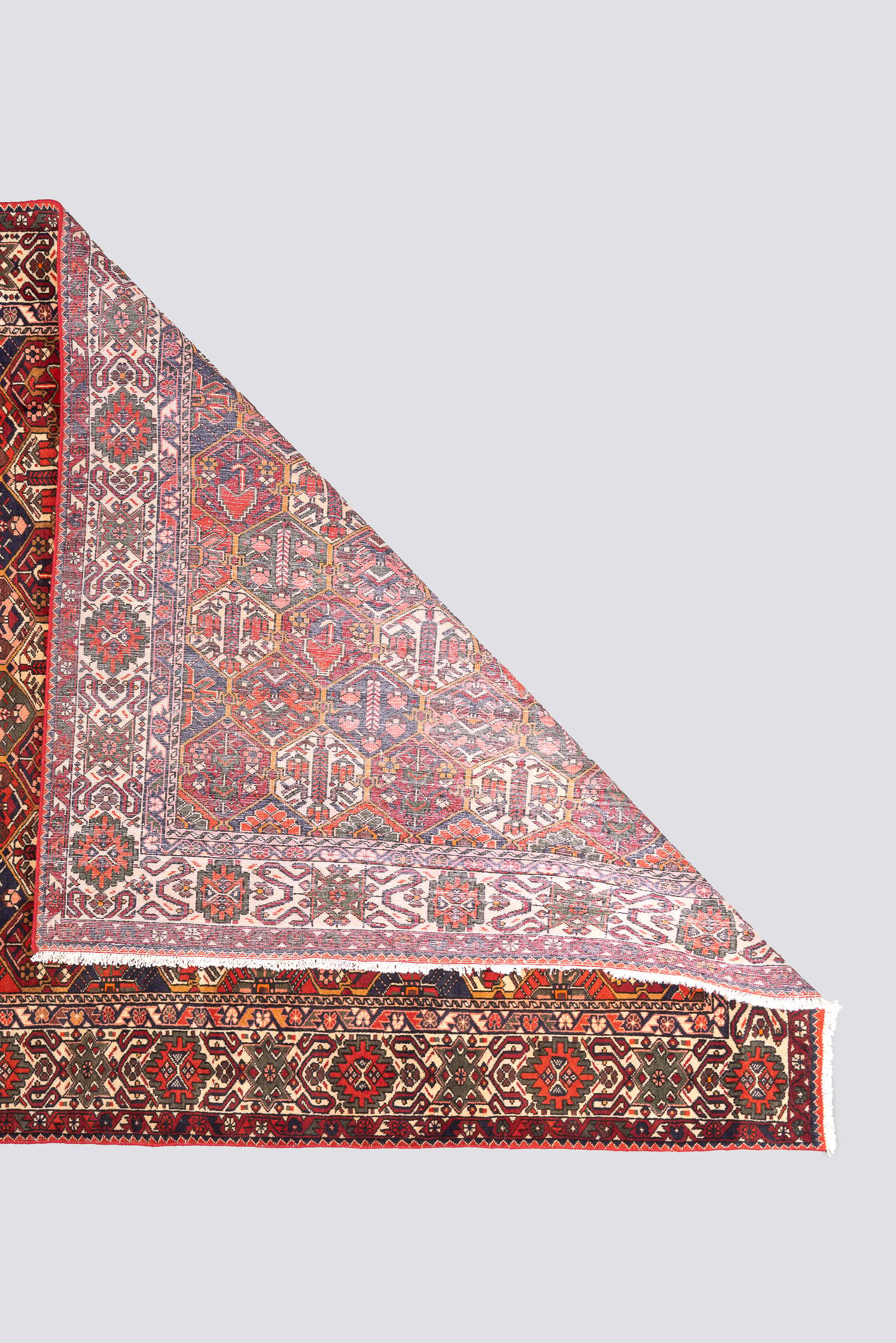 Vintage Fine Bakhtiari Lattices Persian Rug
