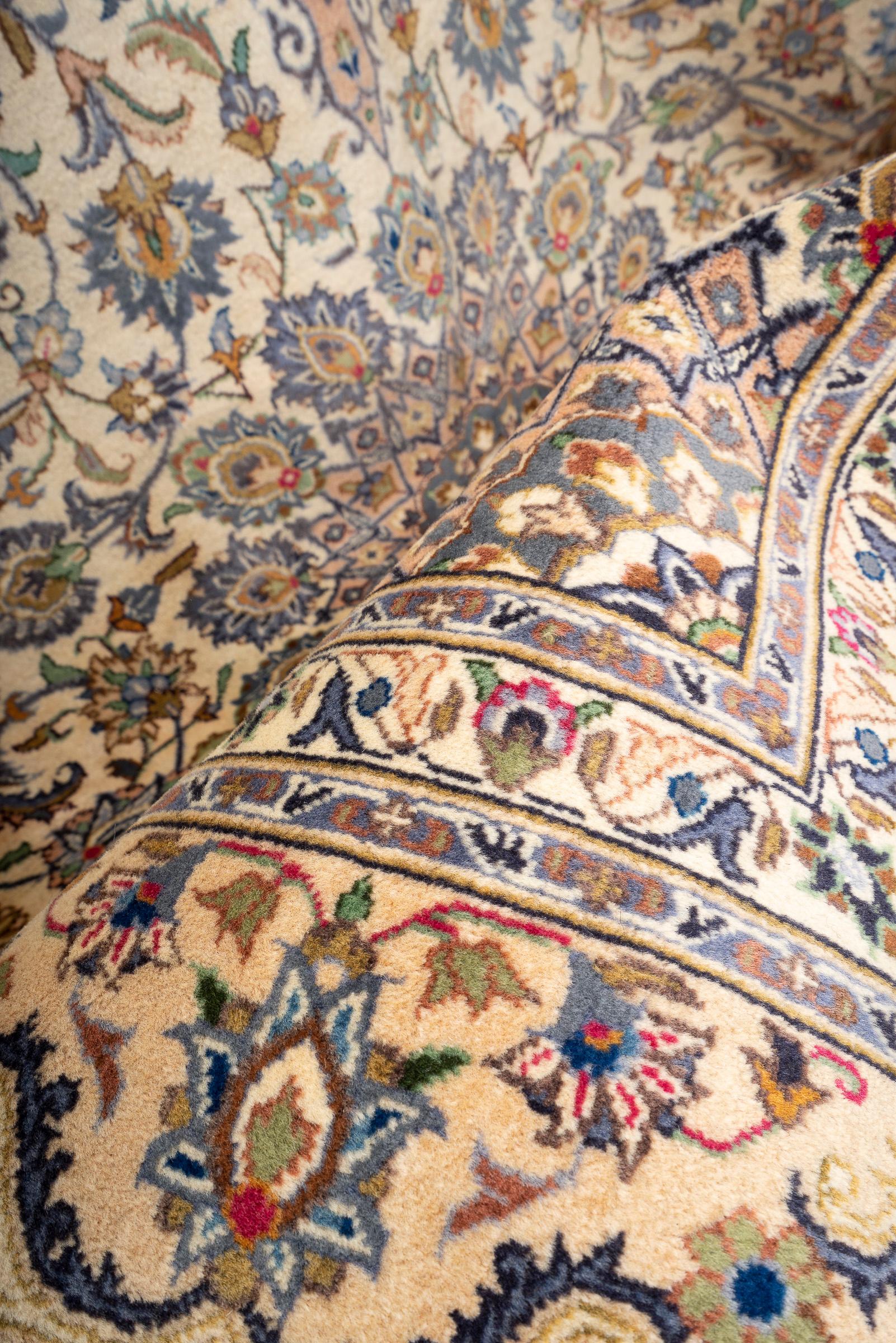 Vintage Kashmar FLoral Lachak Tornaj Persian Rug