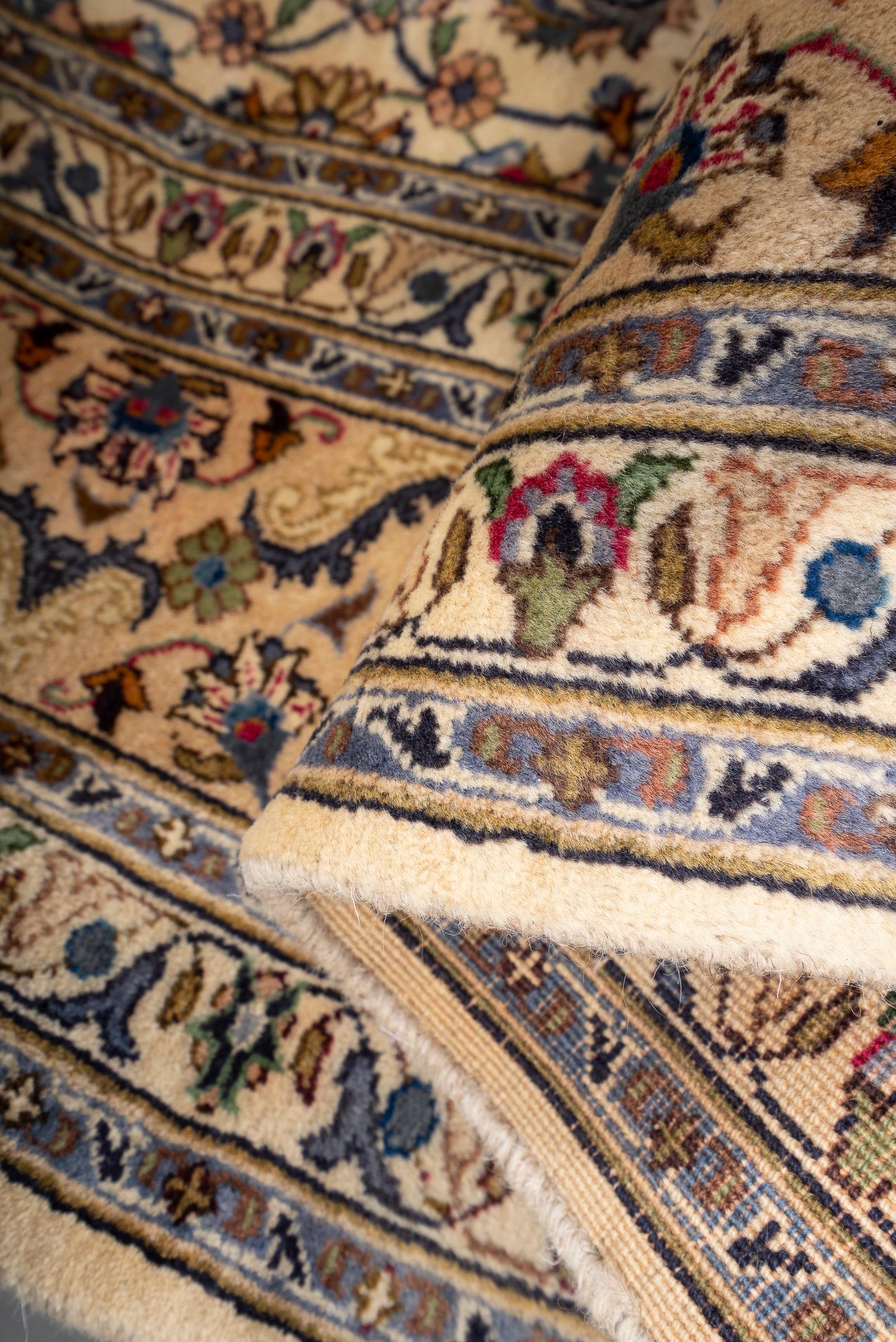 Vintage Kashmar FLoral Lachak Tornaj Persian Rug
