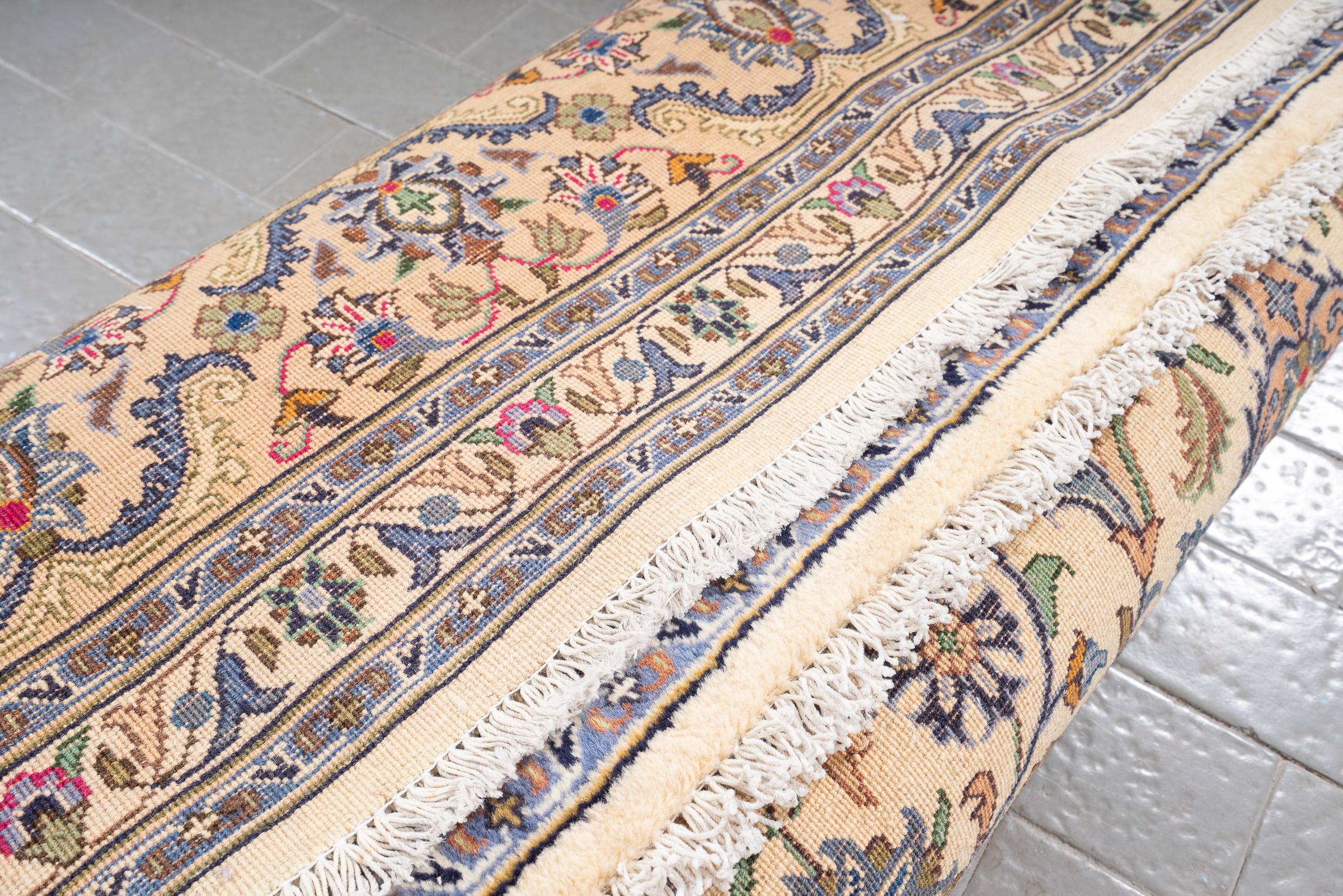 Vintage Kashmar FLoral Lachak Tornaj Persian Rug