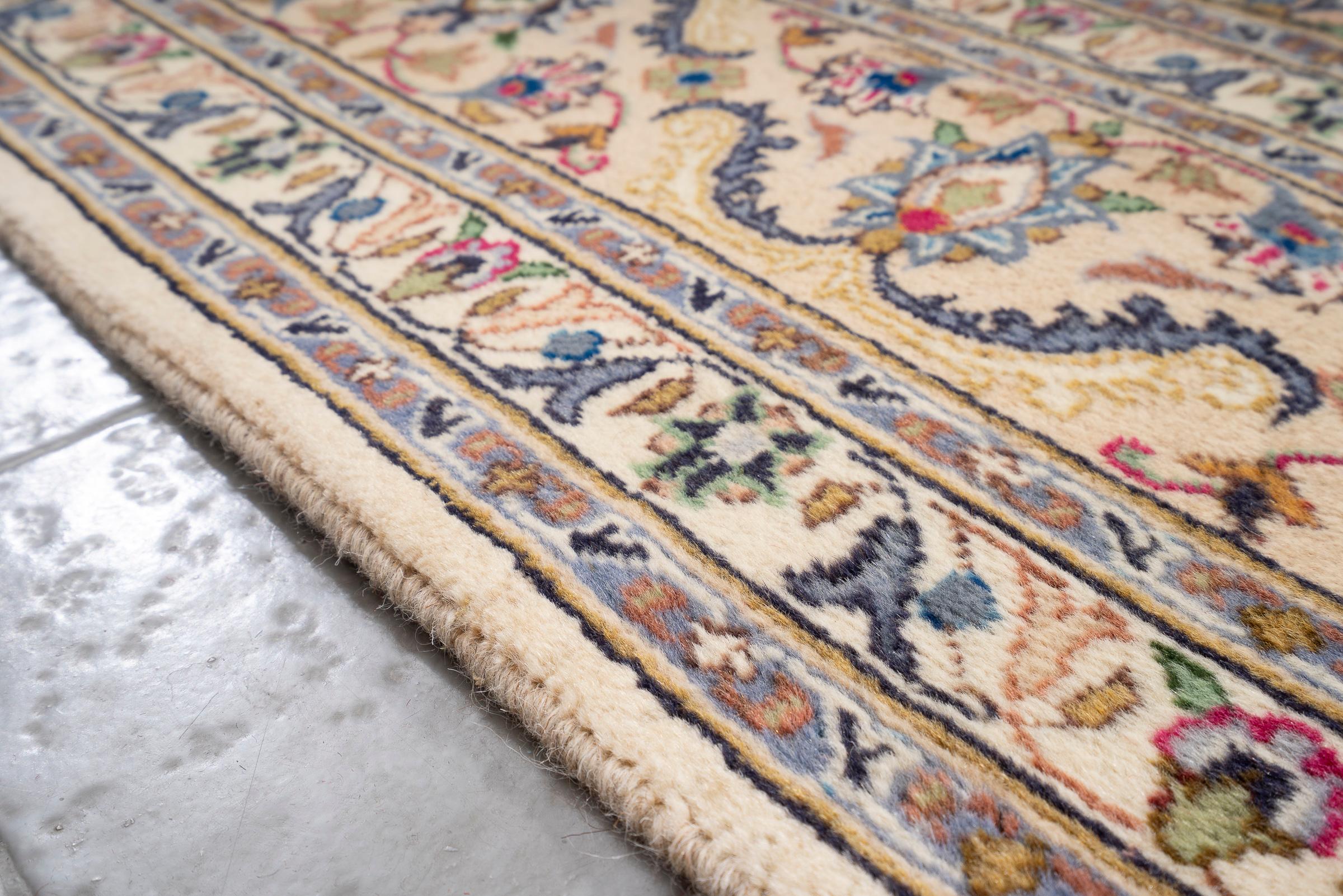 Vintage Kashmar FLoral Lachak Tornaj Persian Rug