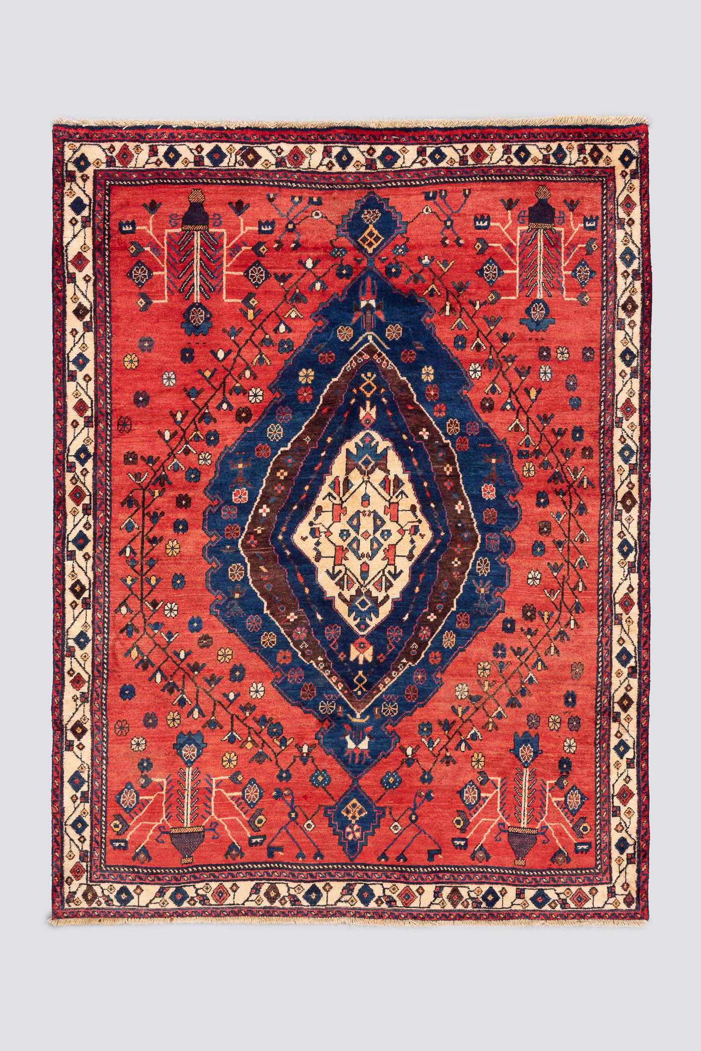 Antique Sirjan Afshar Heshmat Carpet 3.2SQM