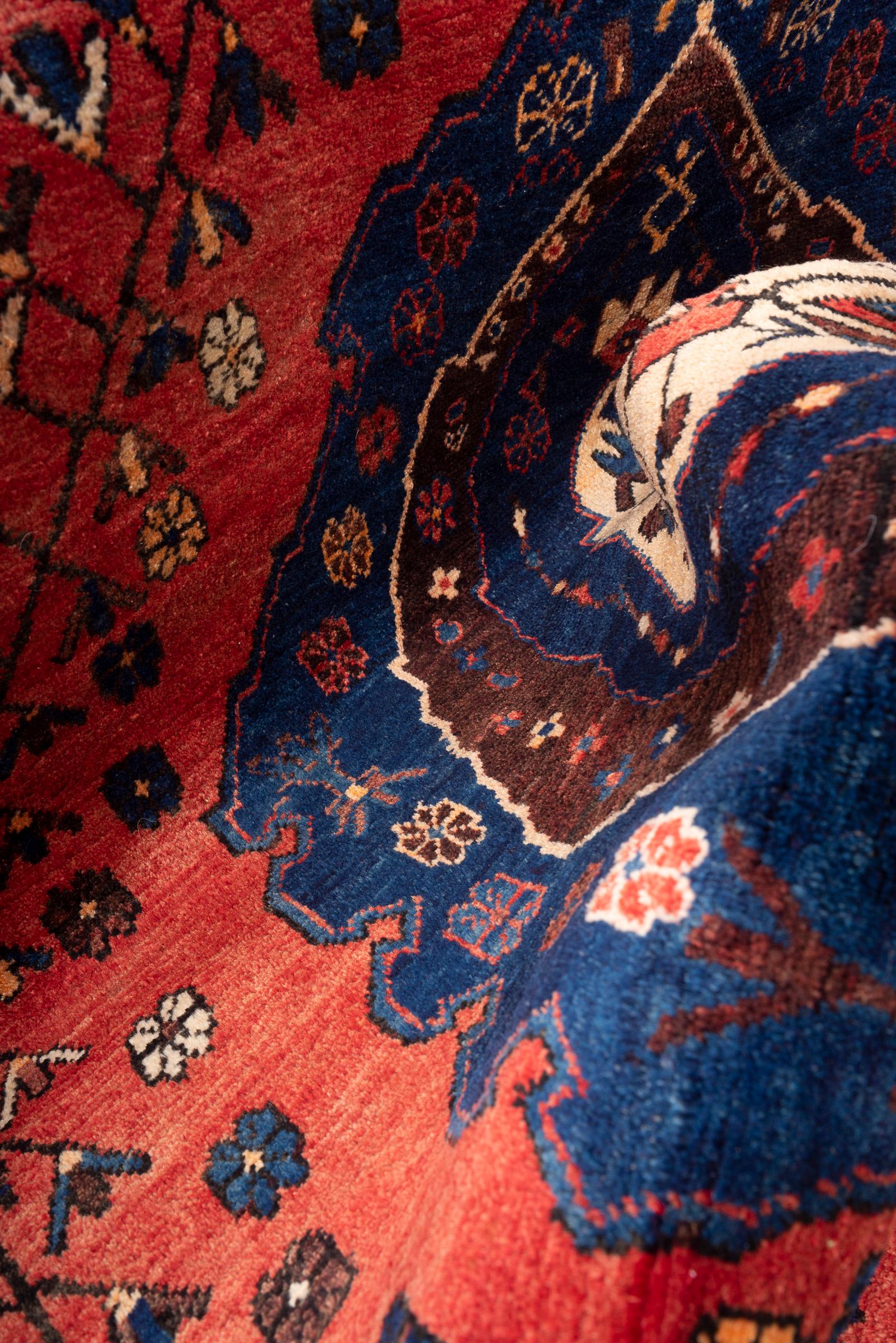 Antique Sirjan Afshar Heshmat Persian Rug