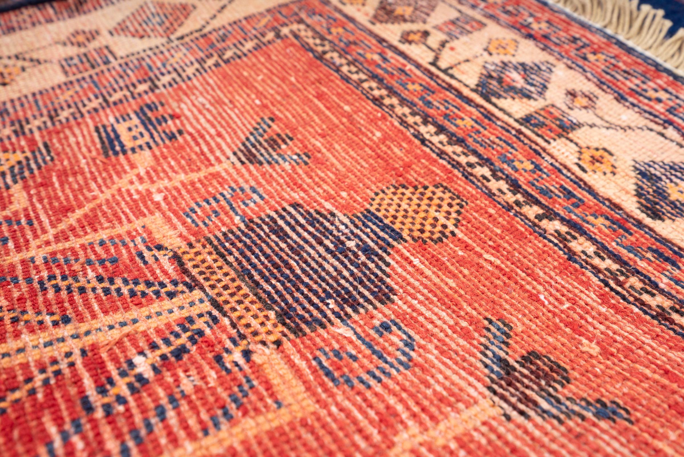 Antique Sirjan Afshar Heshmat Persian Rug