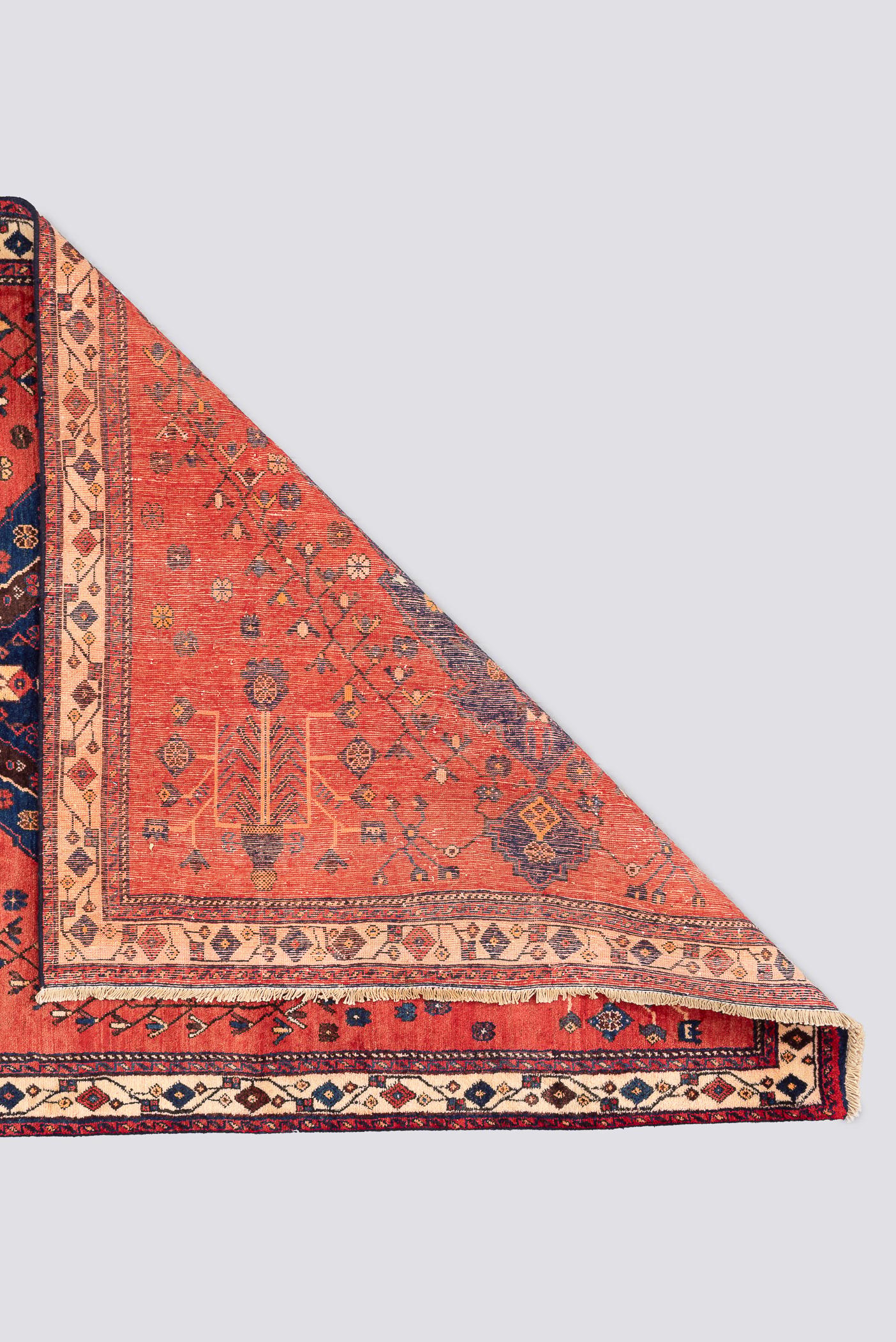 Antique Sirjan Afshar Heshmat Persian Rug