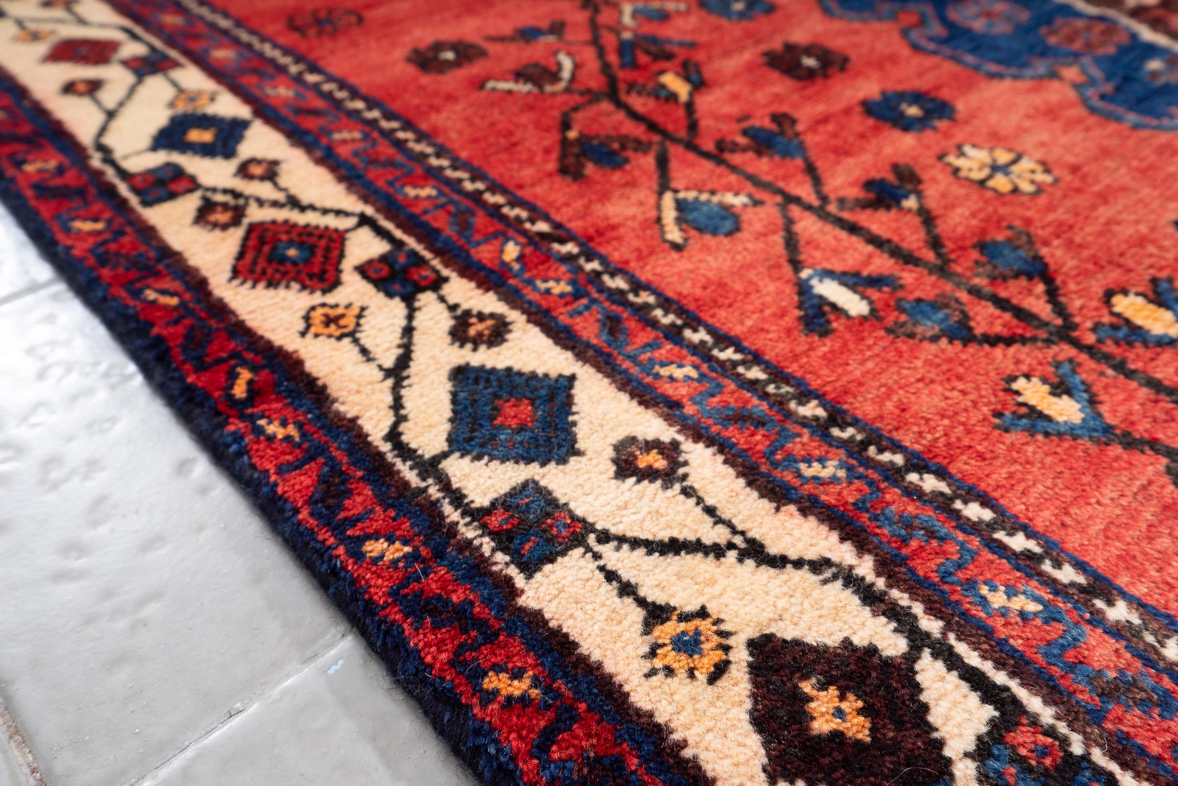 Antique Sirjan Afshar Heshmat Persian Rug