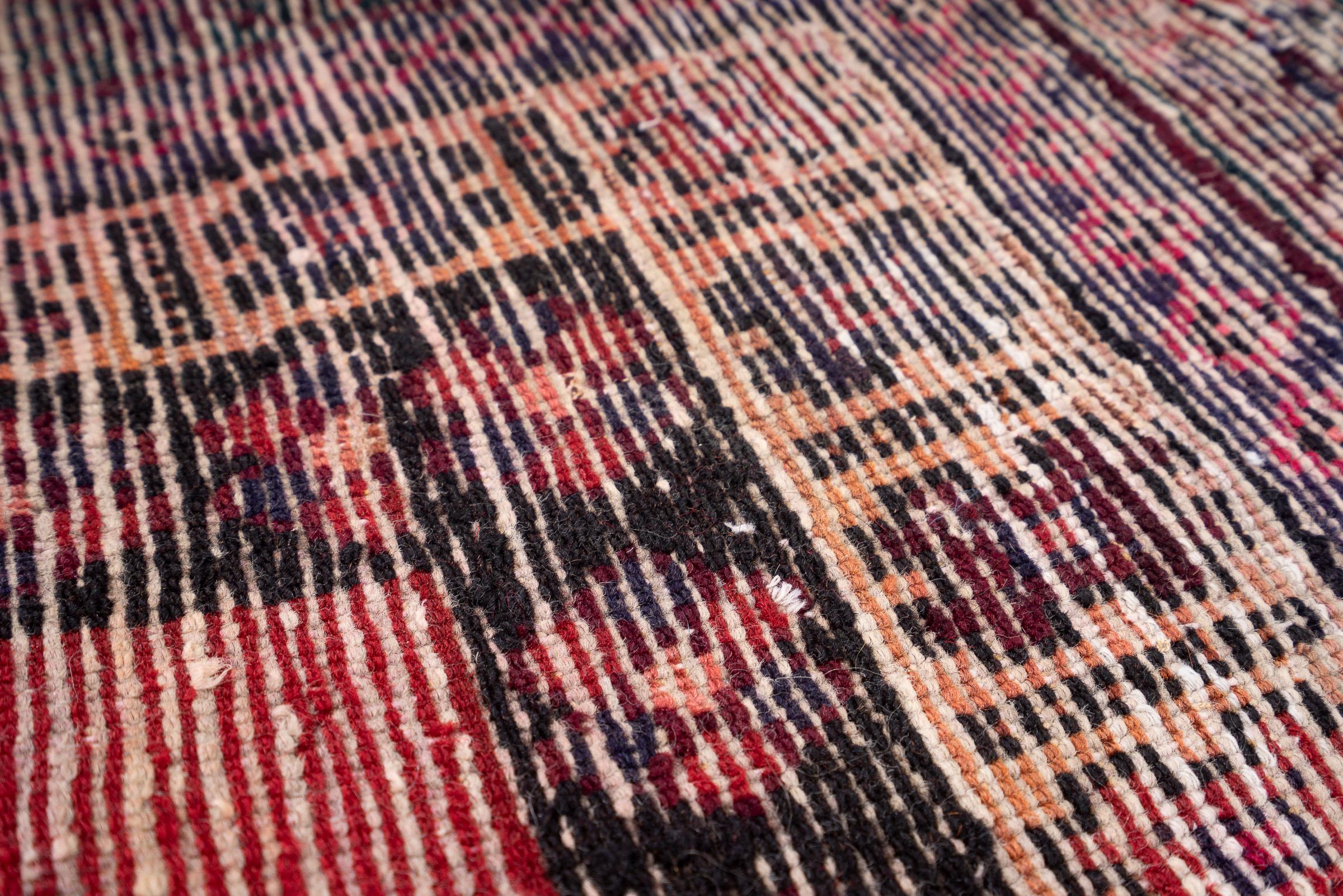 Vintage Dehaj Diamonds Persian Rug