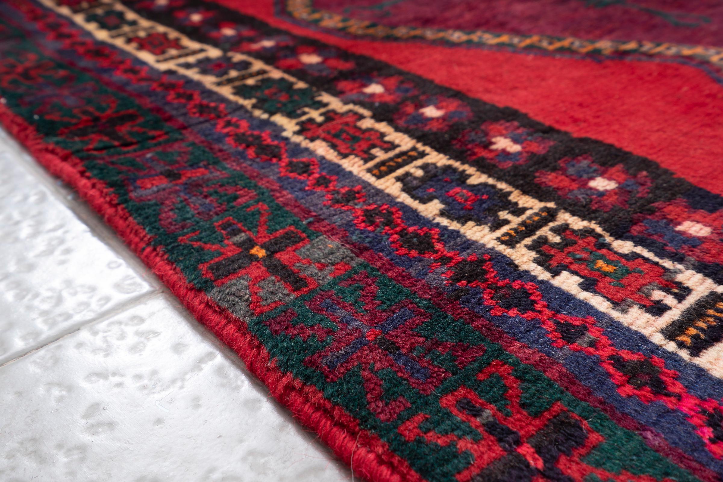 Vintage Dehaj Diamonds Persian Rug