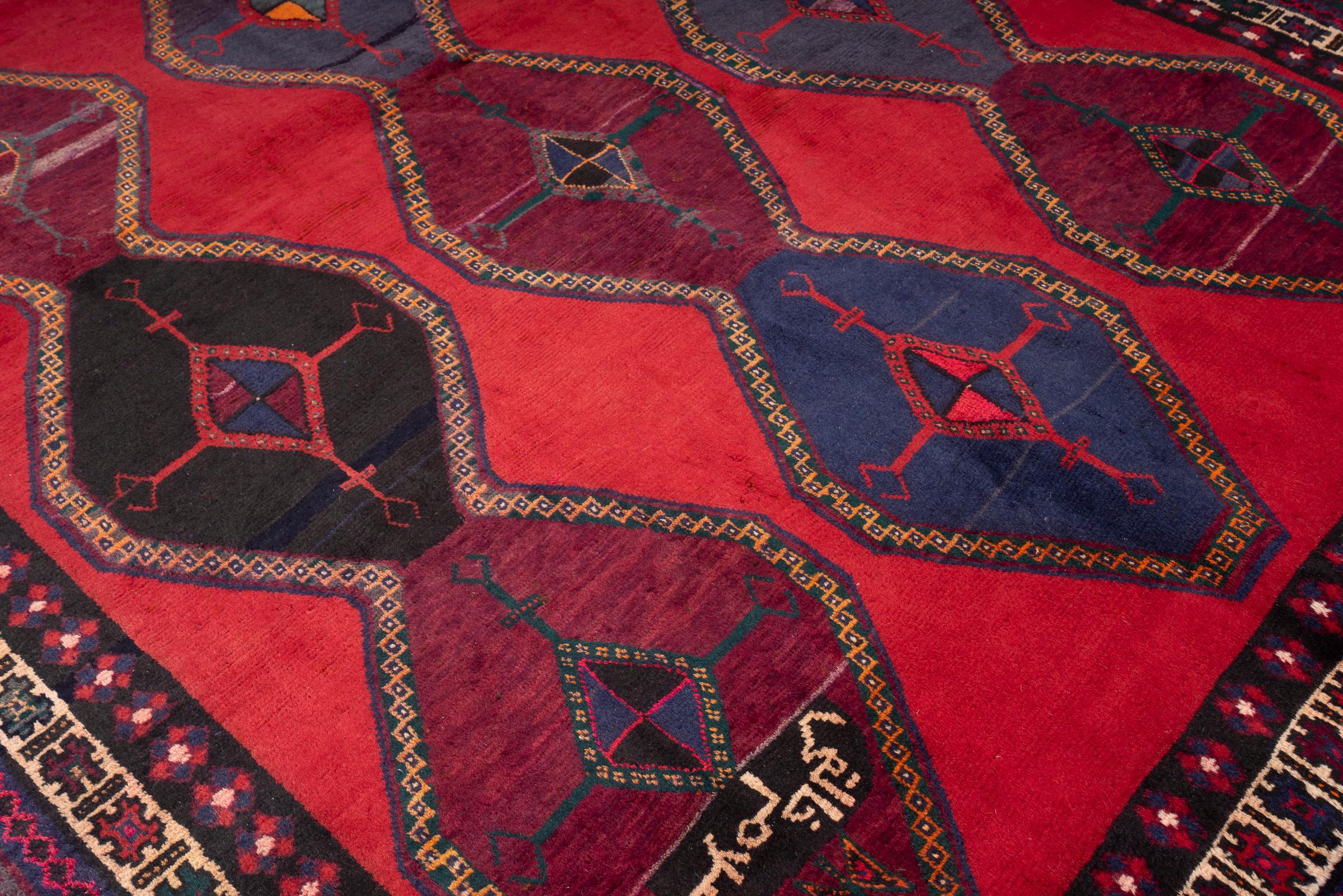Vintage Dehaj Diamonds Persian Rug