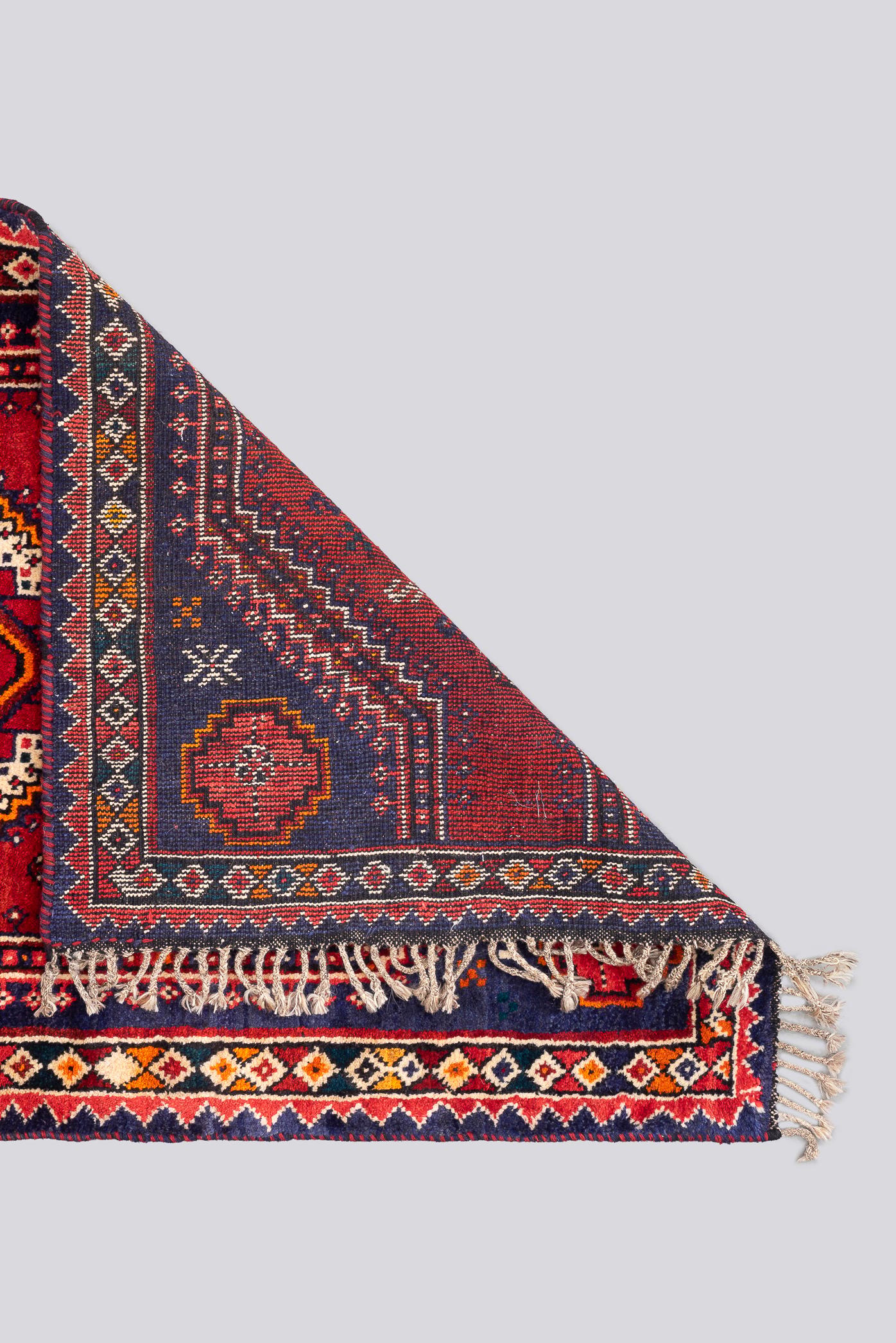 Vintage Unused Qashqai Ronas Persian Rug