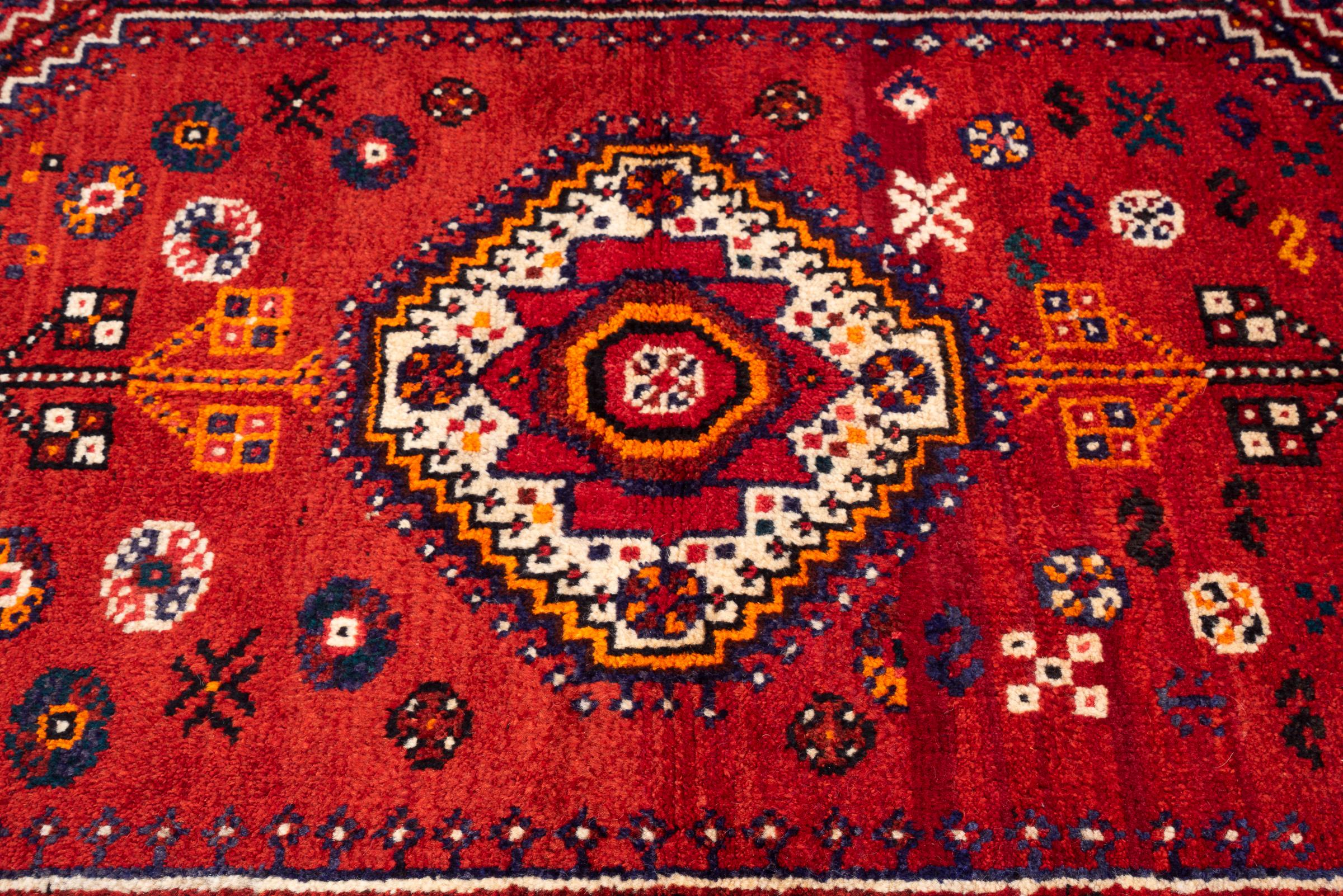 Vintage Unused Qashqai Ronas Persian Rug