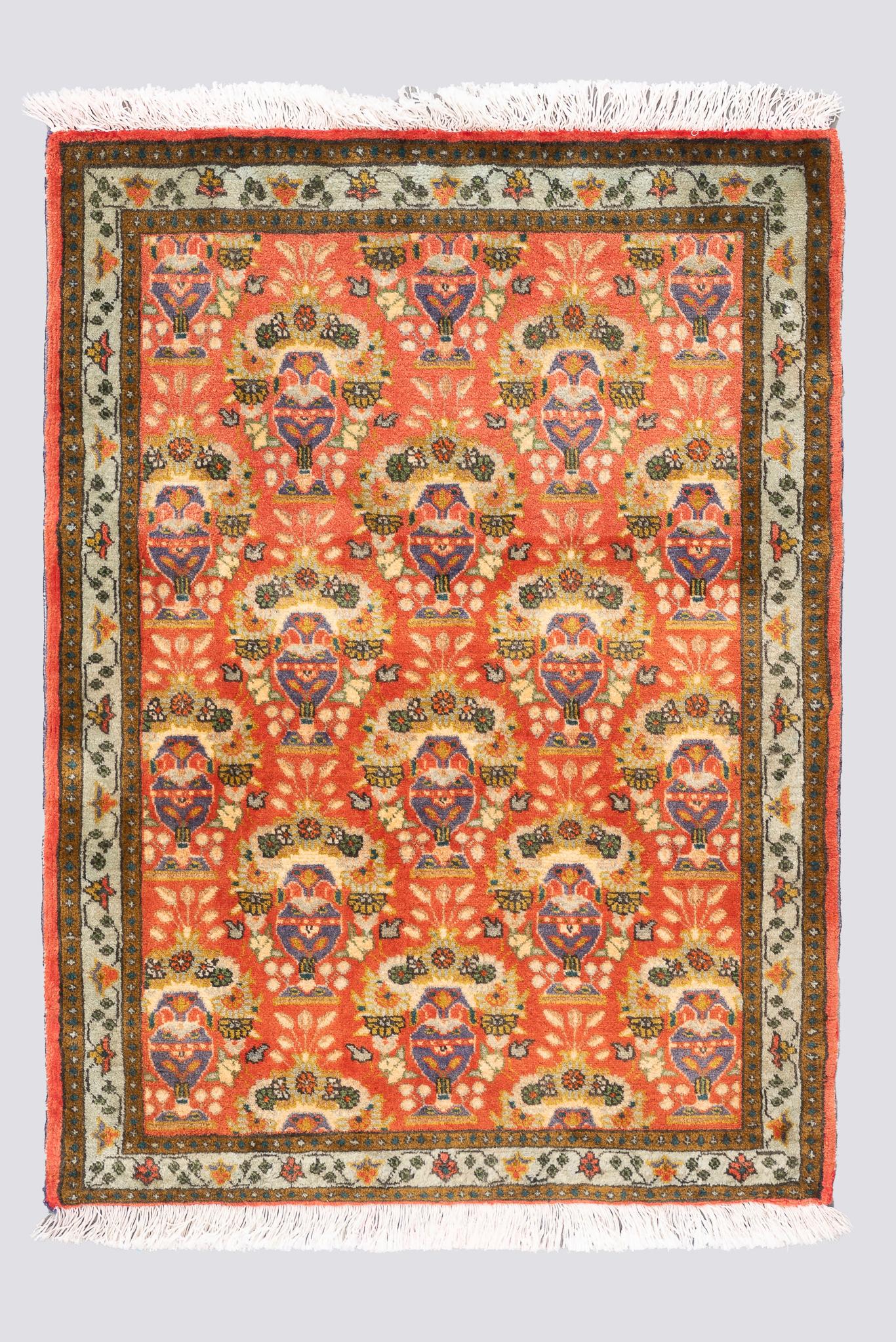 Vintage Tabriz Minakhani Poshti 0.7SQM