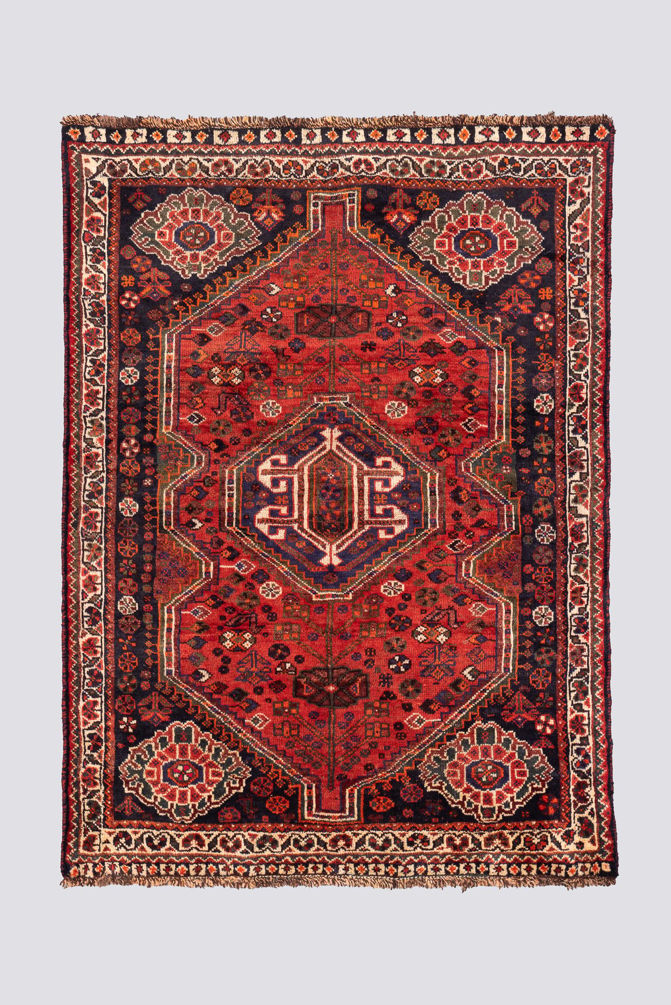 Antique Qashqai Single Toranj Carpet 1.6SQM