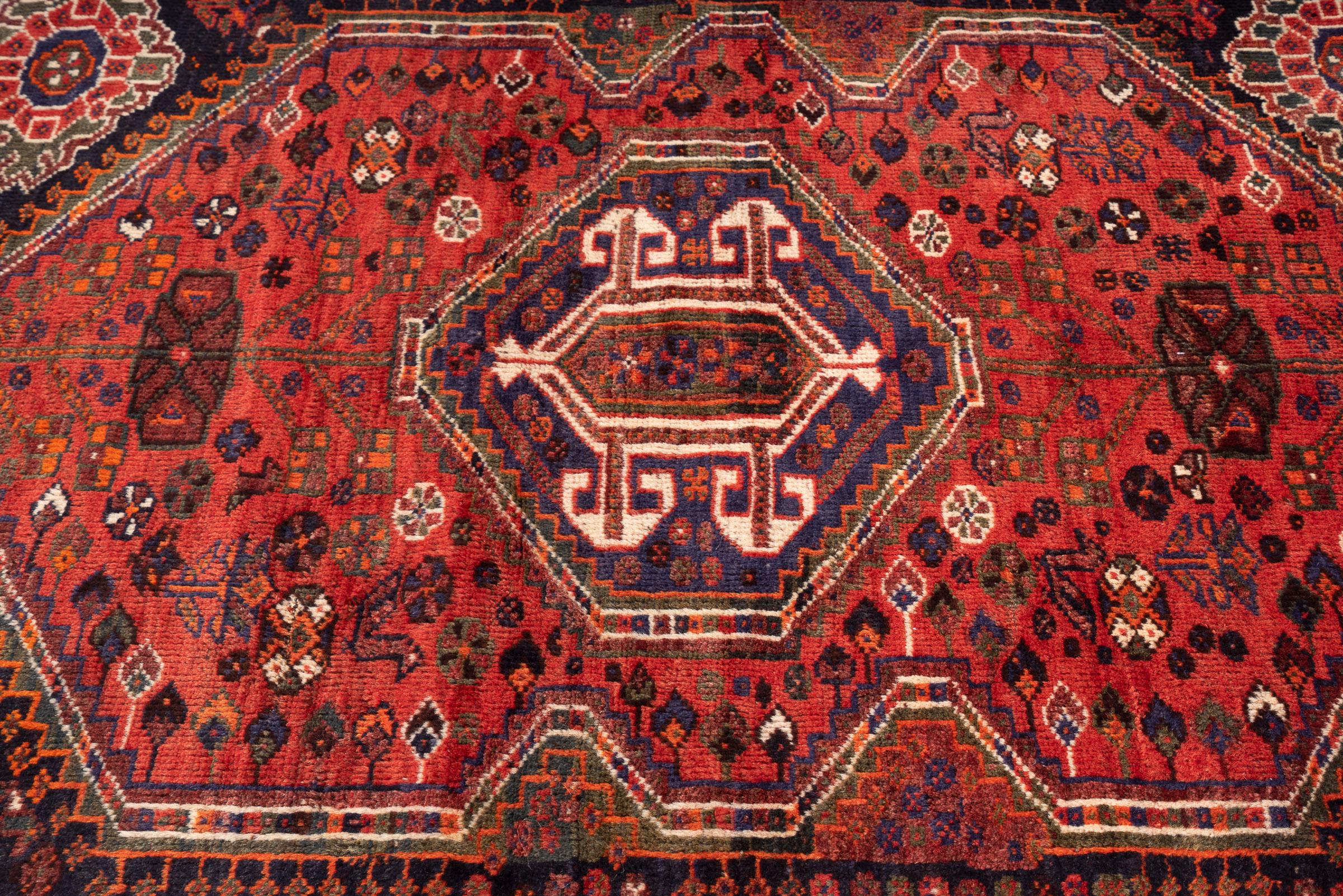 Antique Qashqai Single Toranj Persian Rug