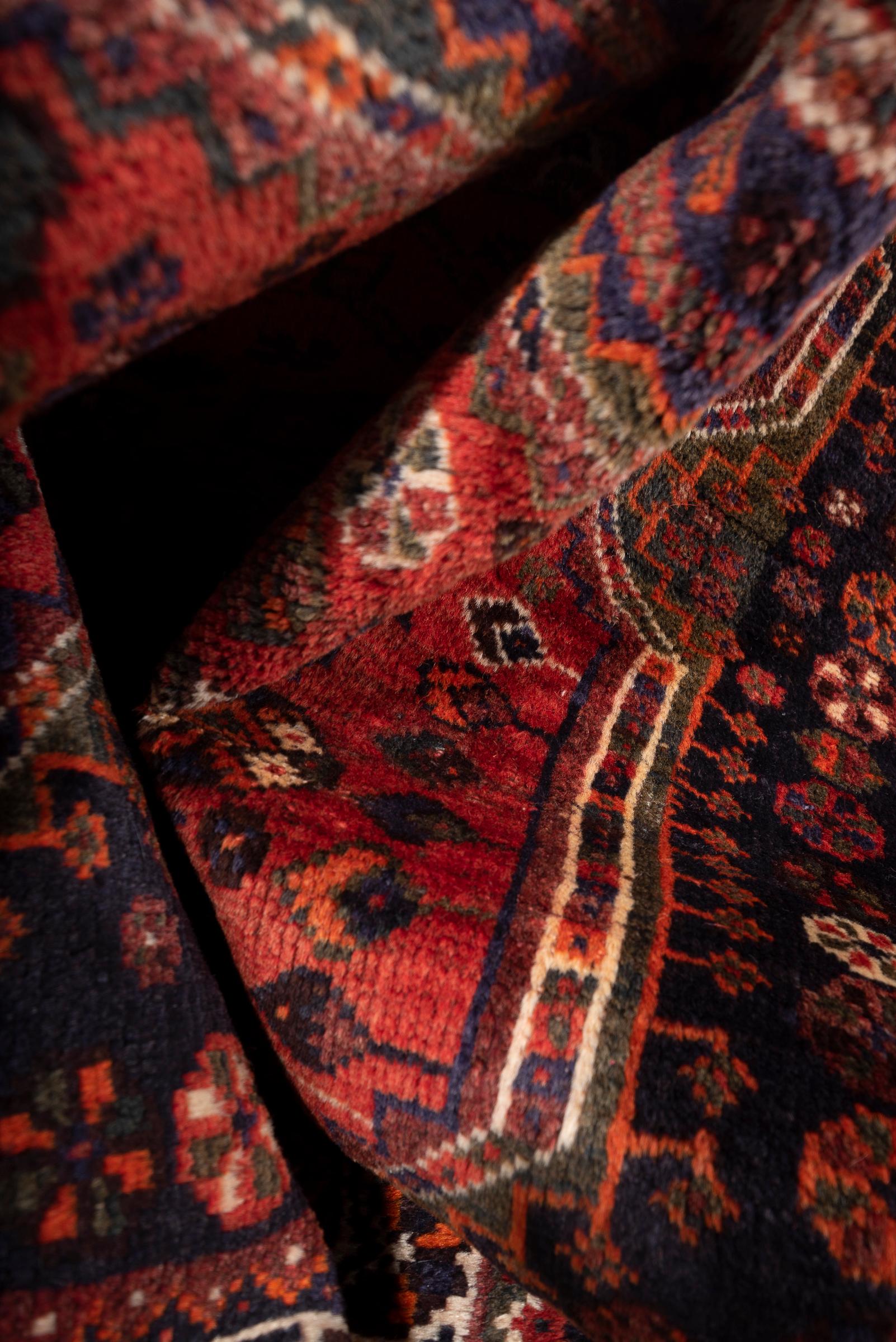 Antique Qashqai Single Toranj Persian Rug