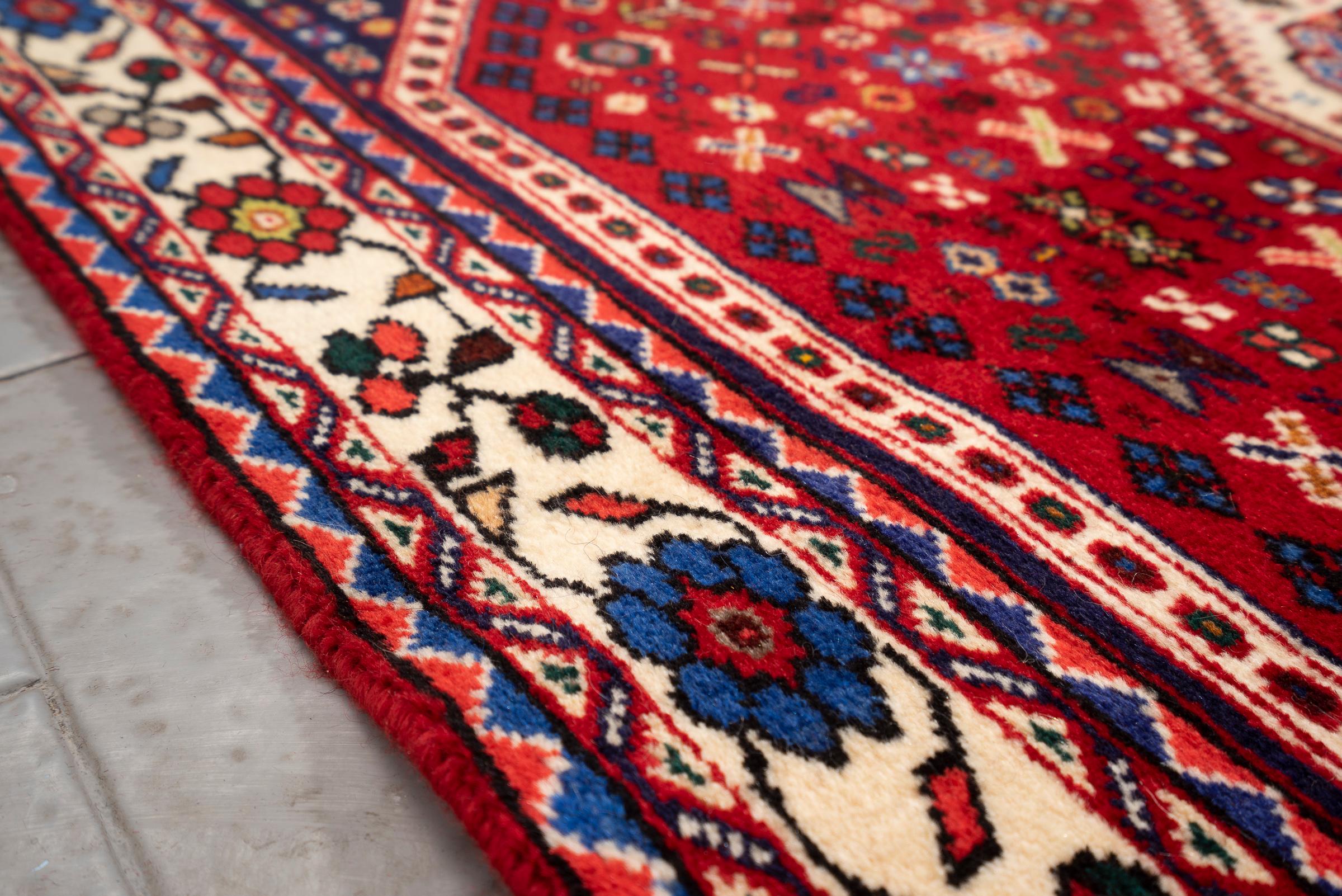 Vintage Abade Triple Toranj Persian Rug