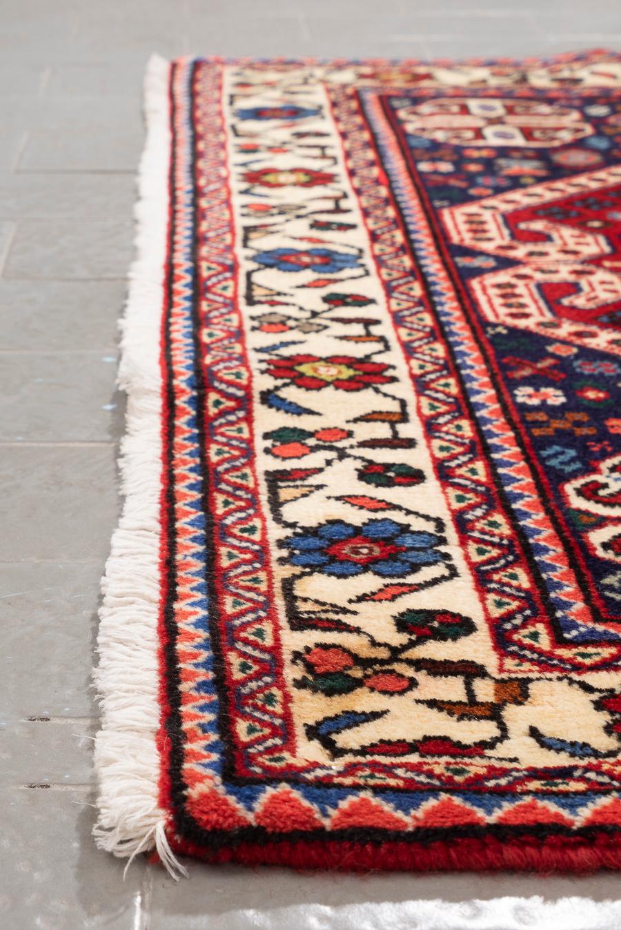 Vintage Abade Triple Toranj Persian Rug