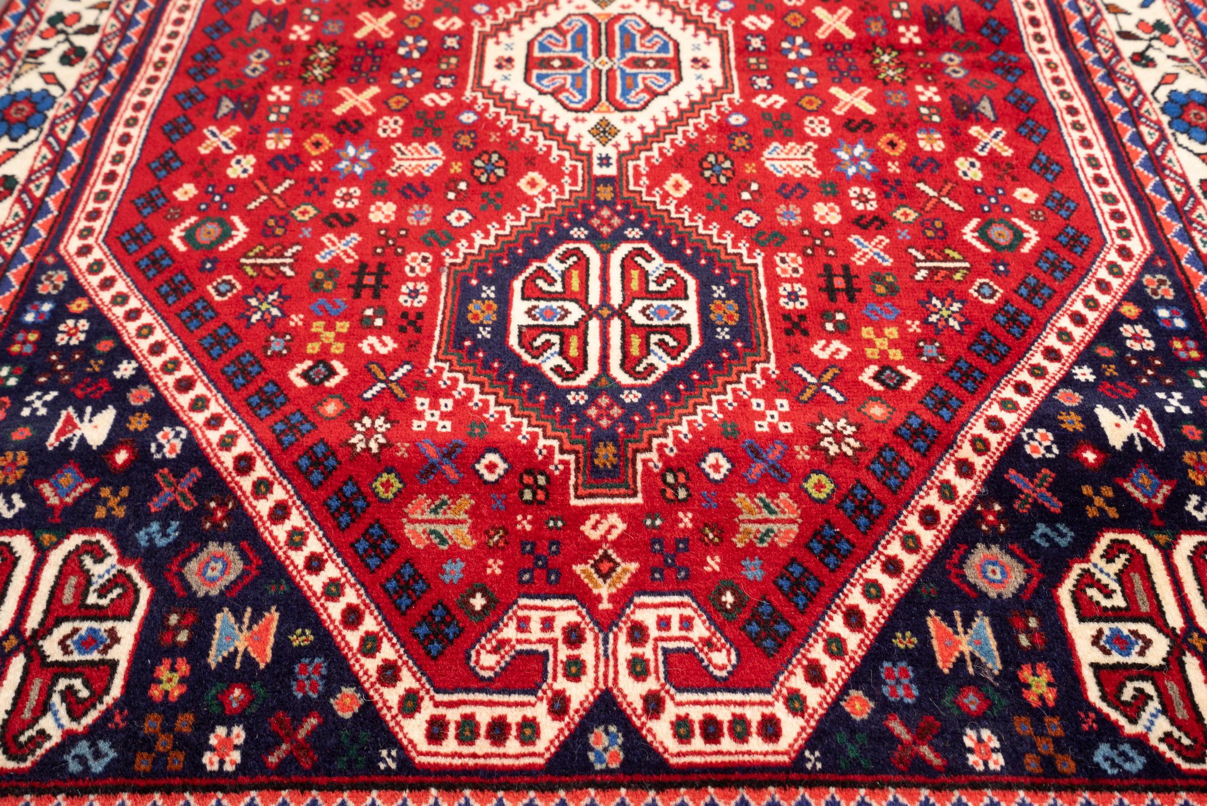 Vintage Abade Triple Toranj Persian Rug