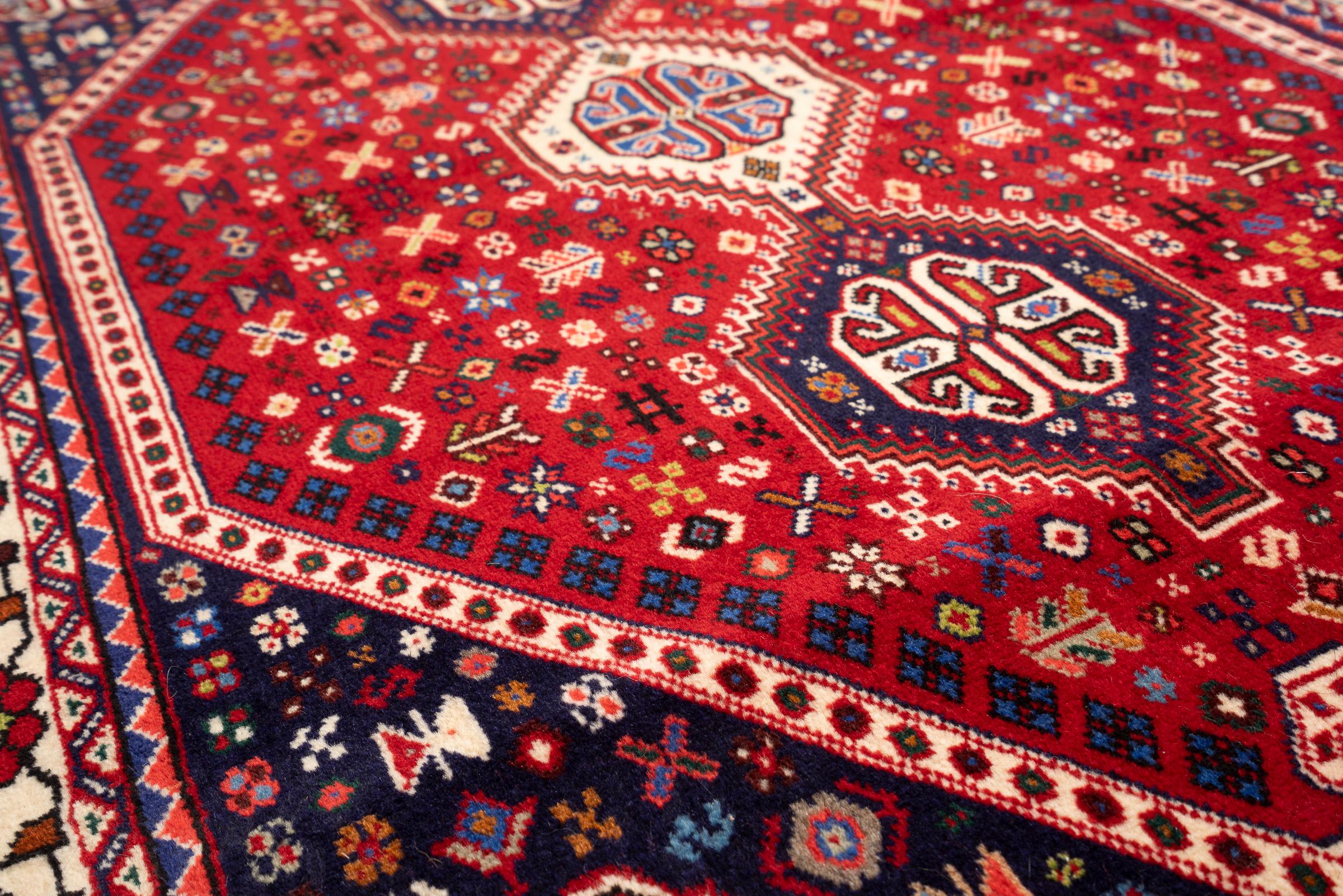 Vintage Abade Triple Toranj Persian Rug