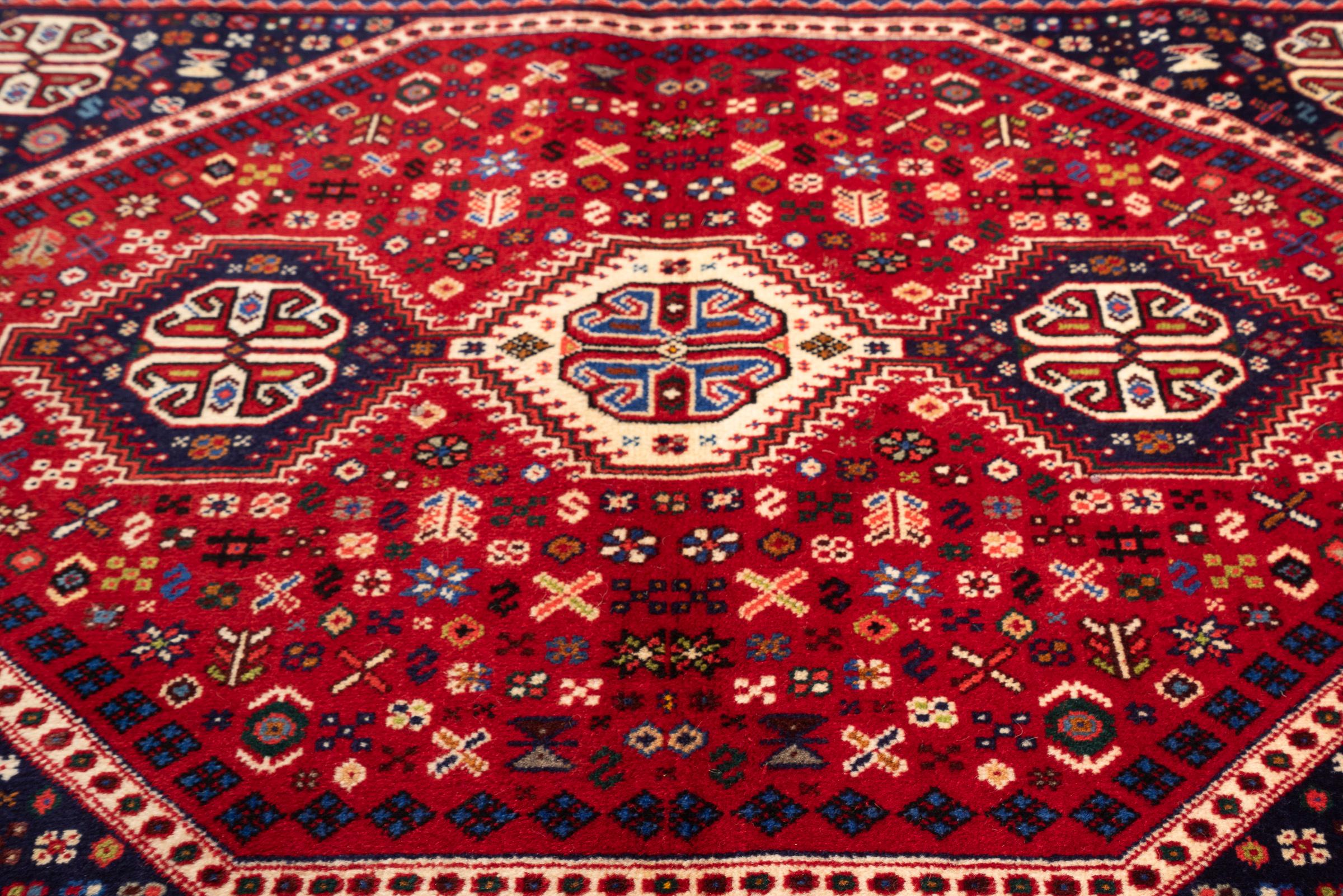 Vintage Abade Triple Toranj Persian Rug