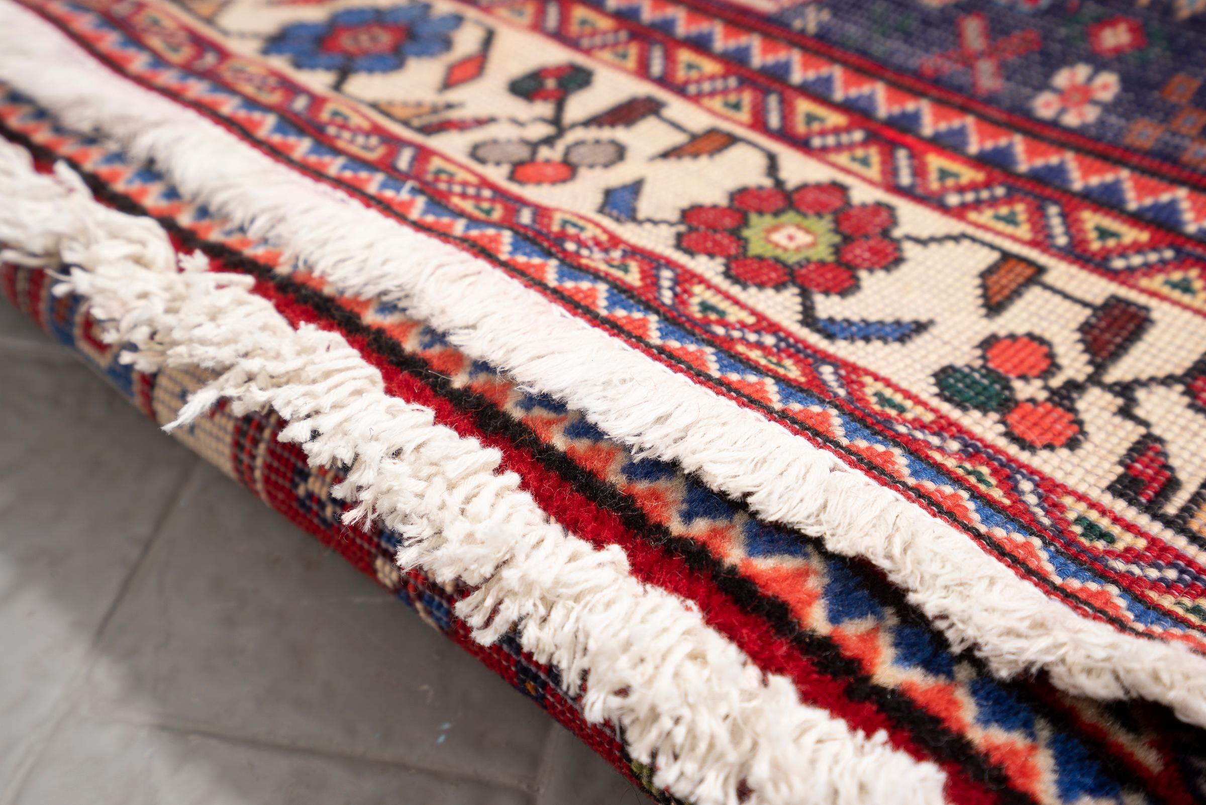 Vintage Abade Triple Toranj Persian Rug