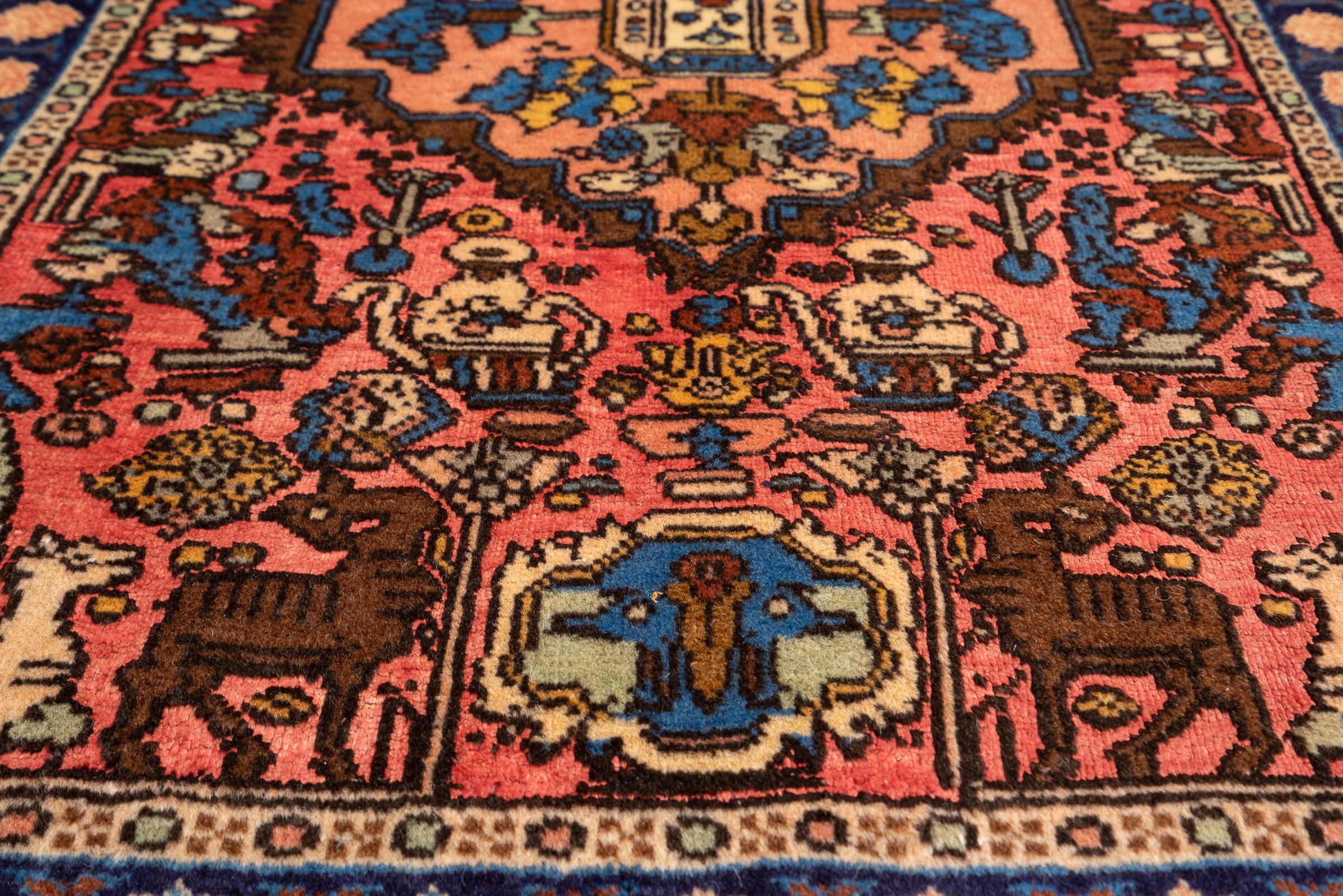 Vintage Ardabil Silk & Lamb's wool Persian Rug 2