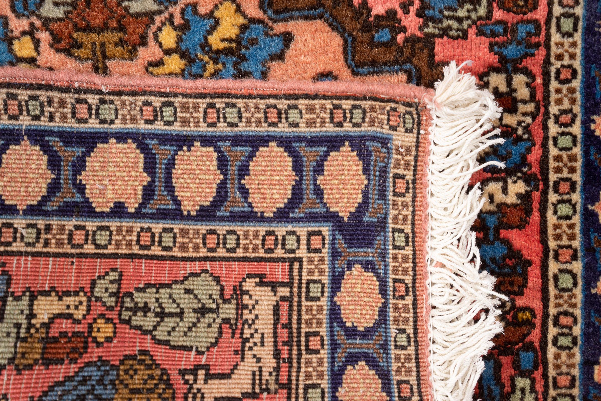 Vintage Ardabil Silk & Lamb's wool Persian Rug 2