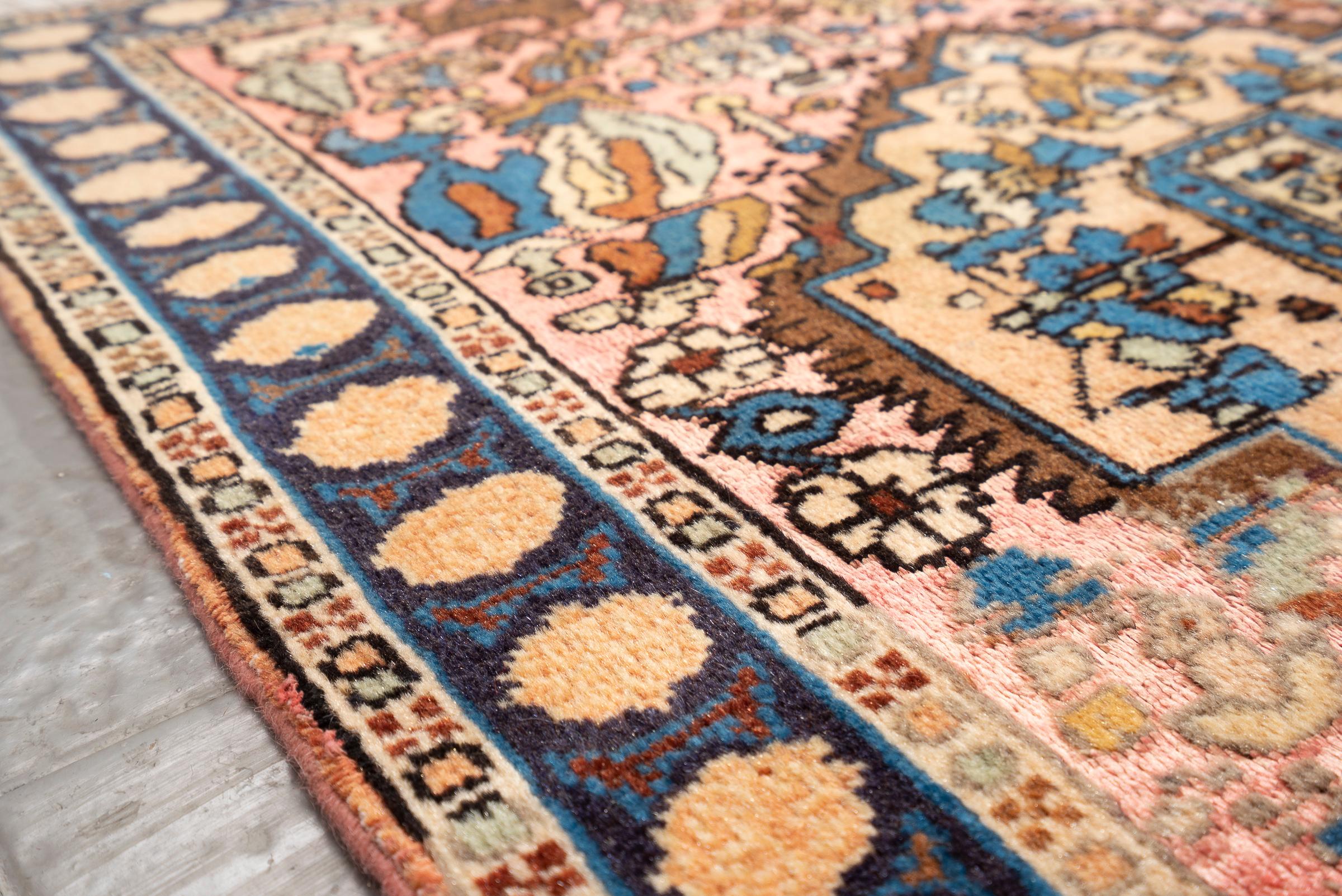 Vintage Ardabil Silk & Lamb's wool Persian Rug 2 2