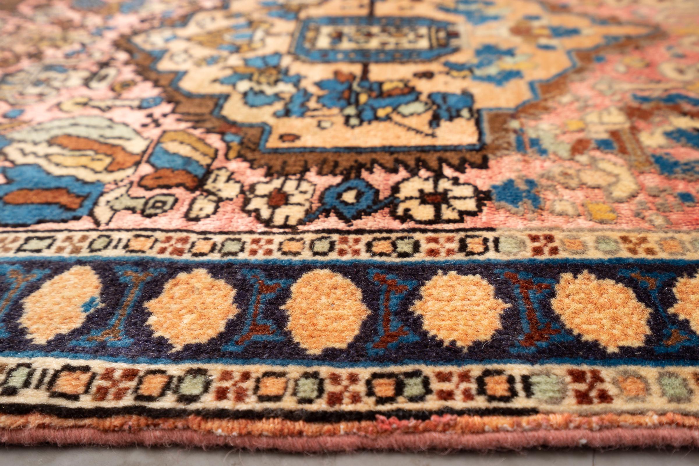 Vintage Ardabil Silk & Lamb's wool Persian Rug 2 2