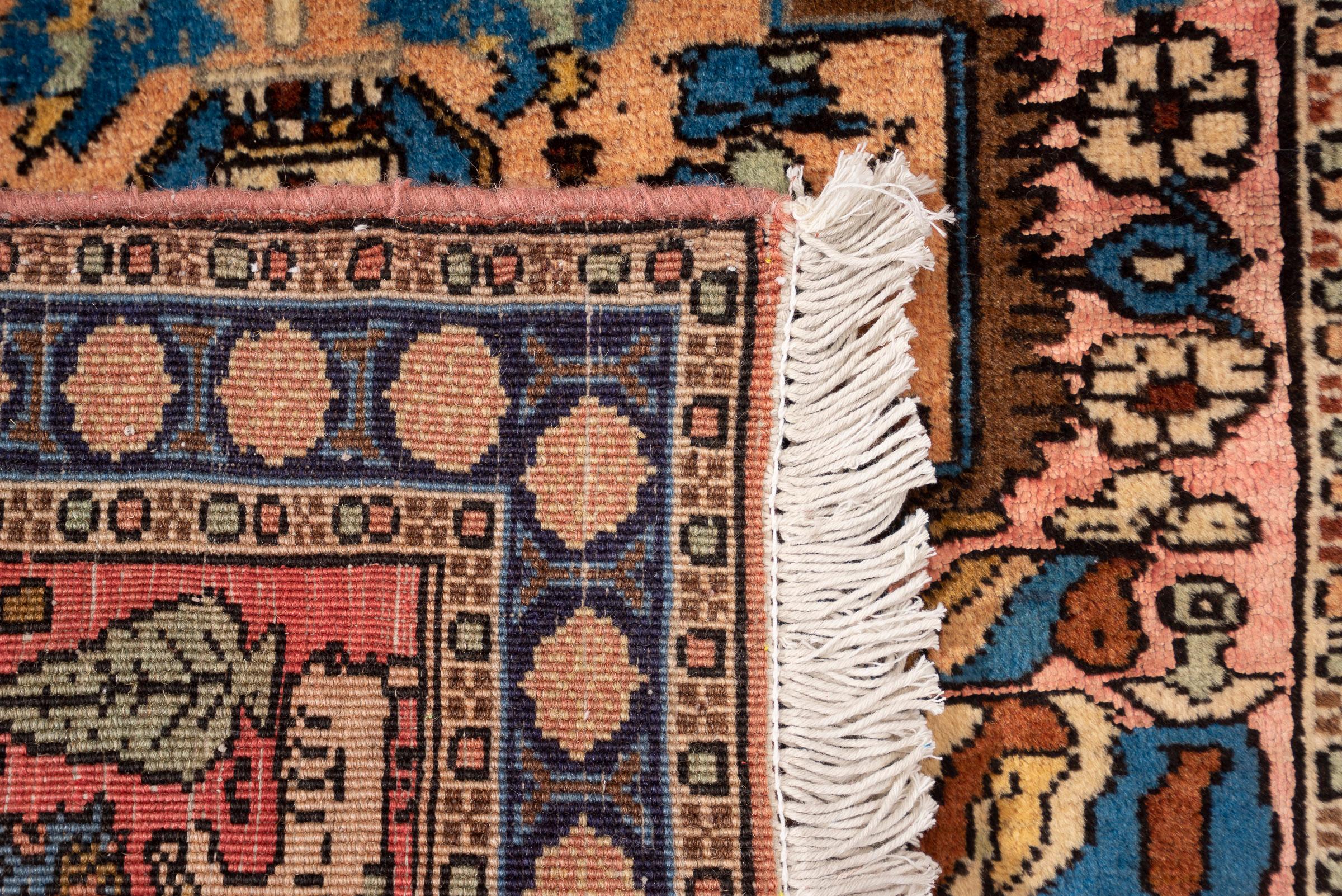 Vintage Ardabil Silk & Lamb's wool Persian Rug 2 2