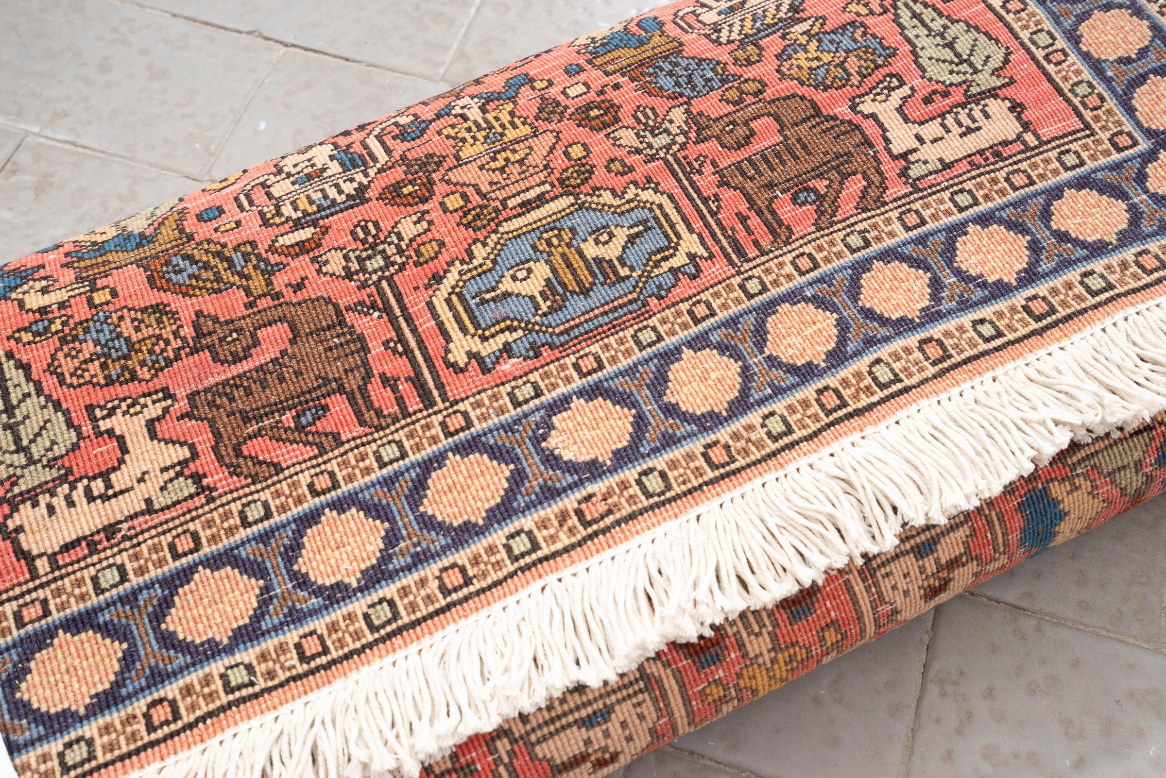 Vintage Ardabil Silk & Lamb's wool Persian Rug 2 2