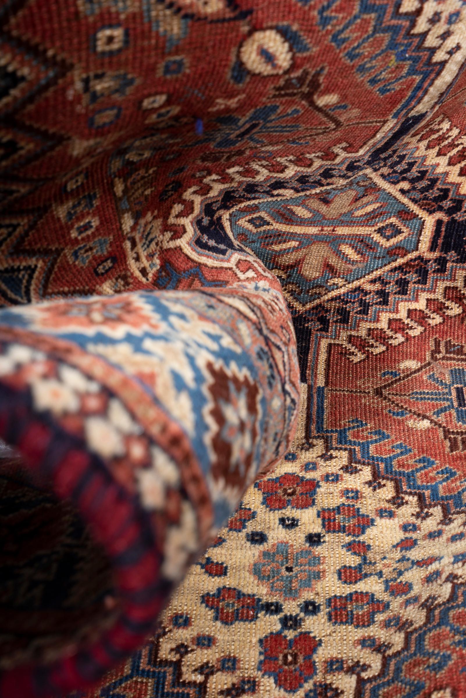 Vintage Yalame Triple Toranj Persian Rug