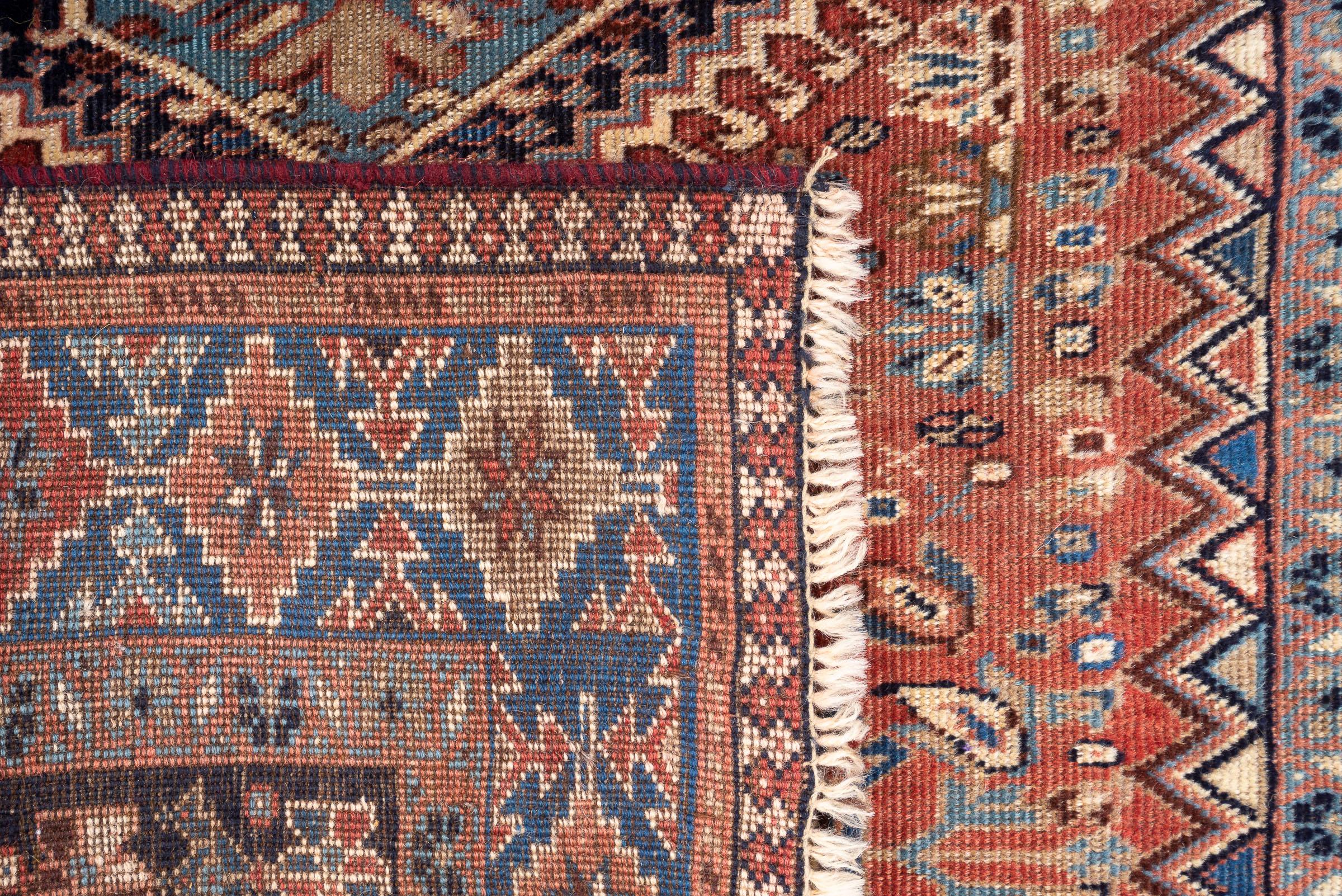 Vintage Yalame Triple Toranj Persian Rug