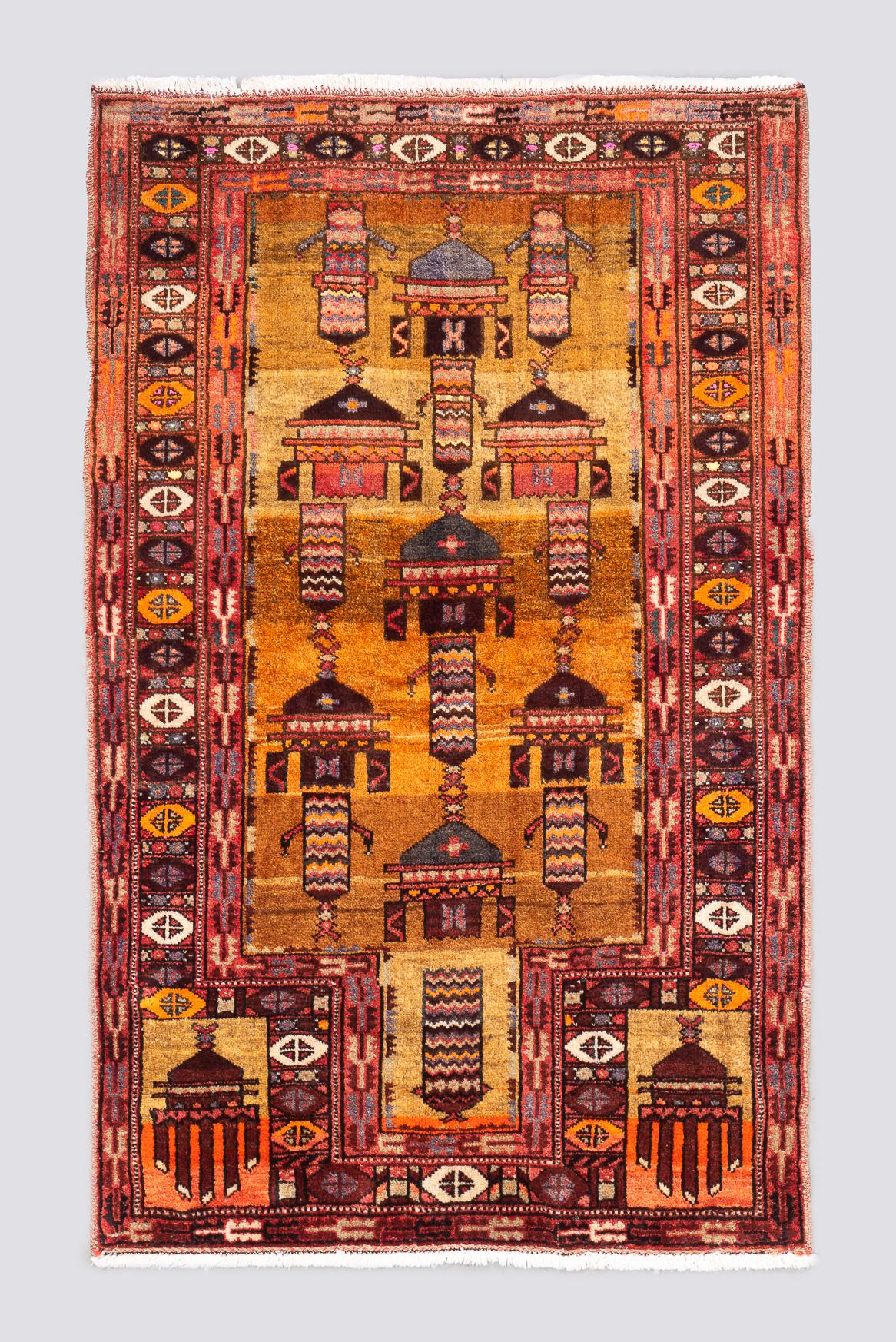 Vintage Baluch Chandelier Carpet 1SQM