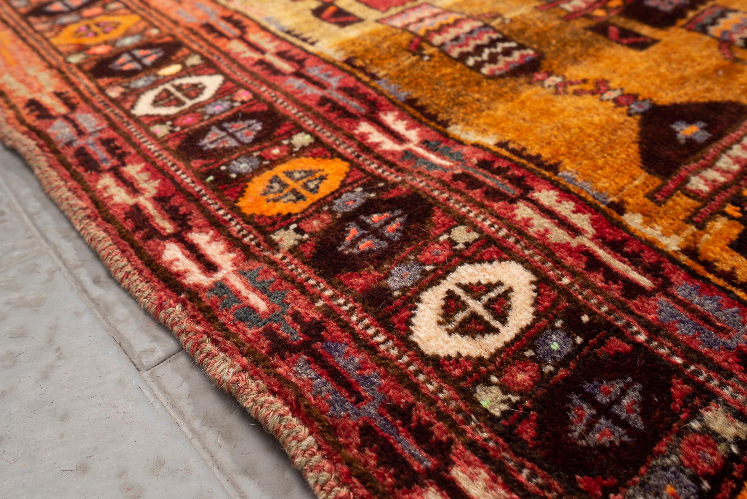 Vintage Baluch Chandelier Persian Rug