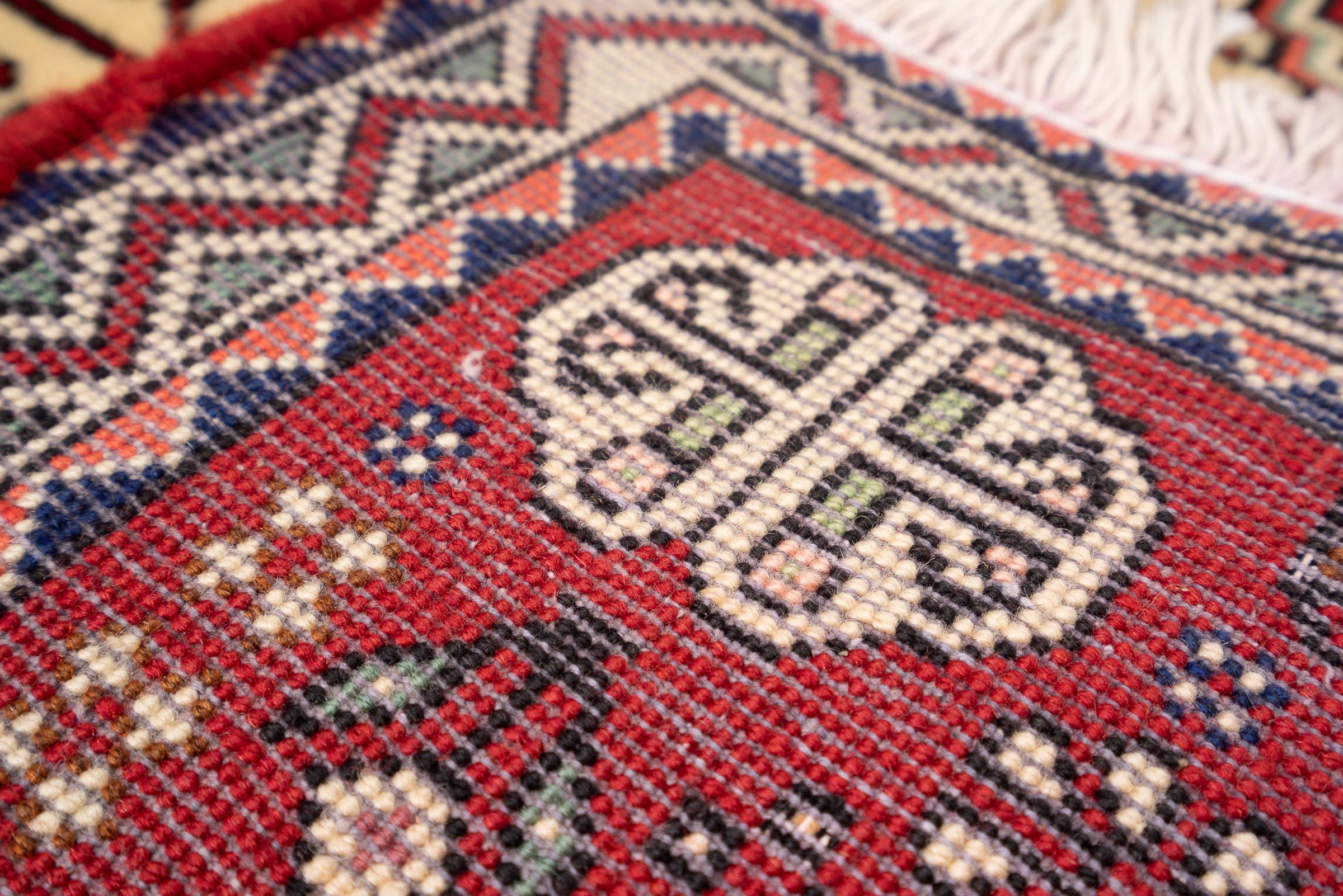 Vintage Abade Qashqai Persian Runner Rug