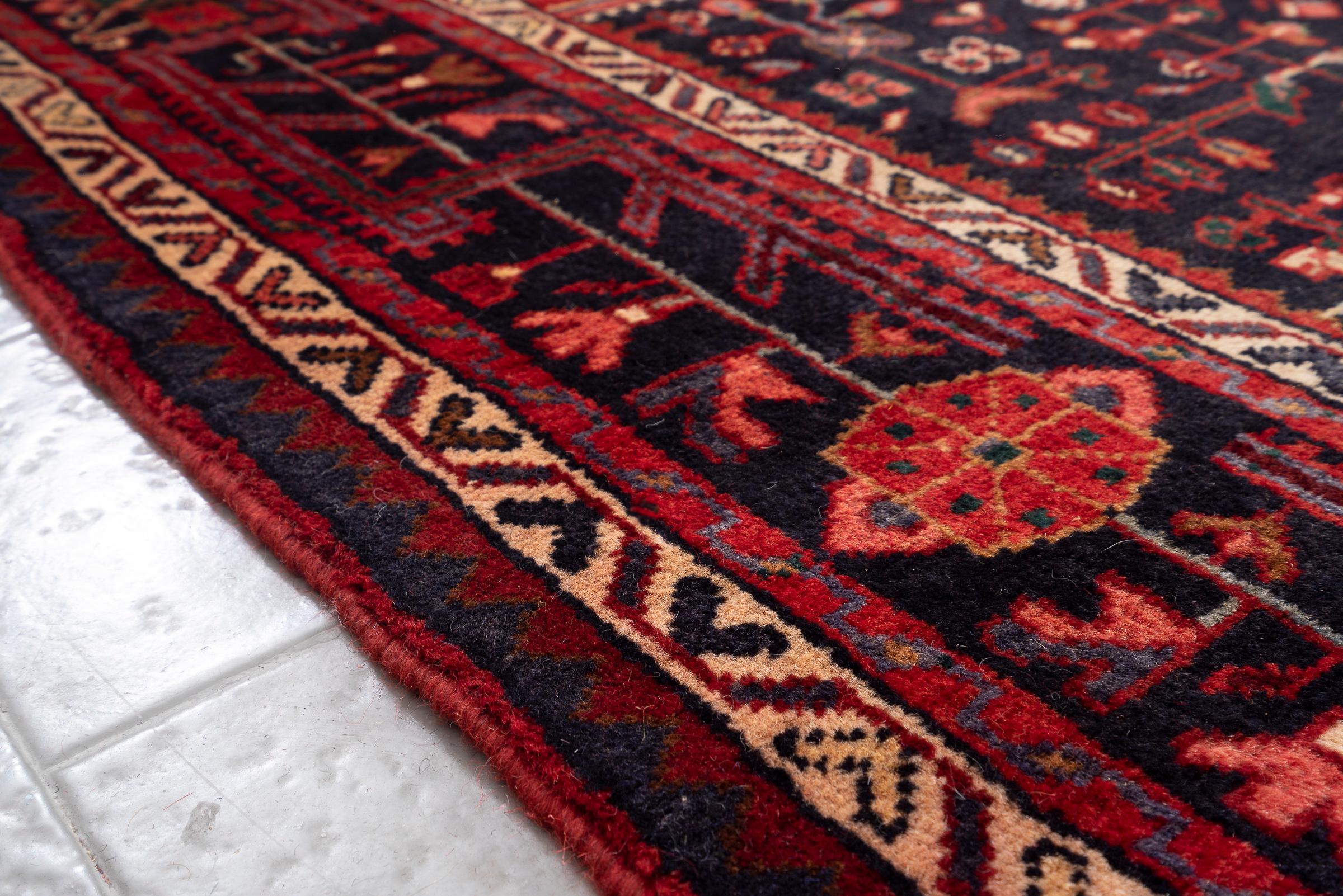 Vintage Zanjan Parde Persian Rug