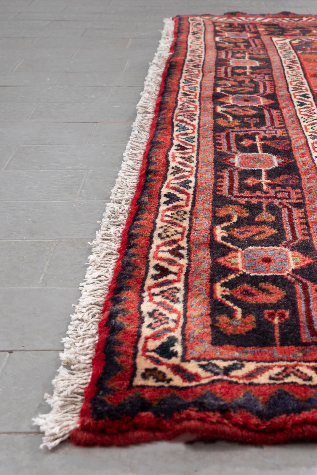 Vintage Zanjan Parde Persian Rug