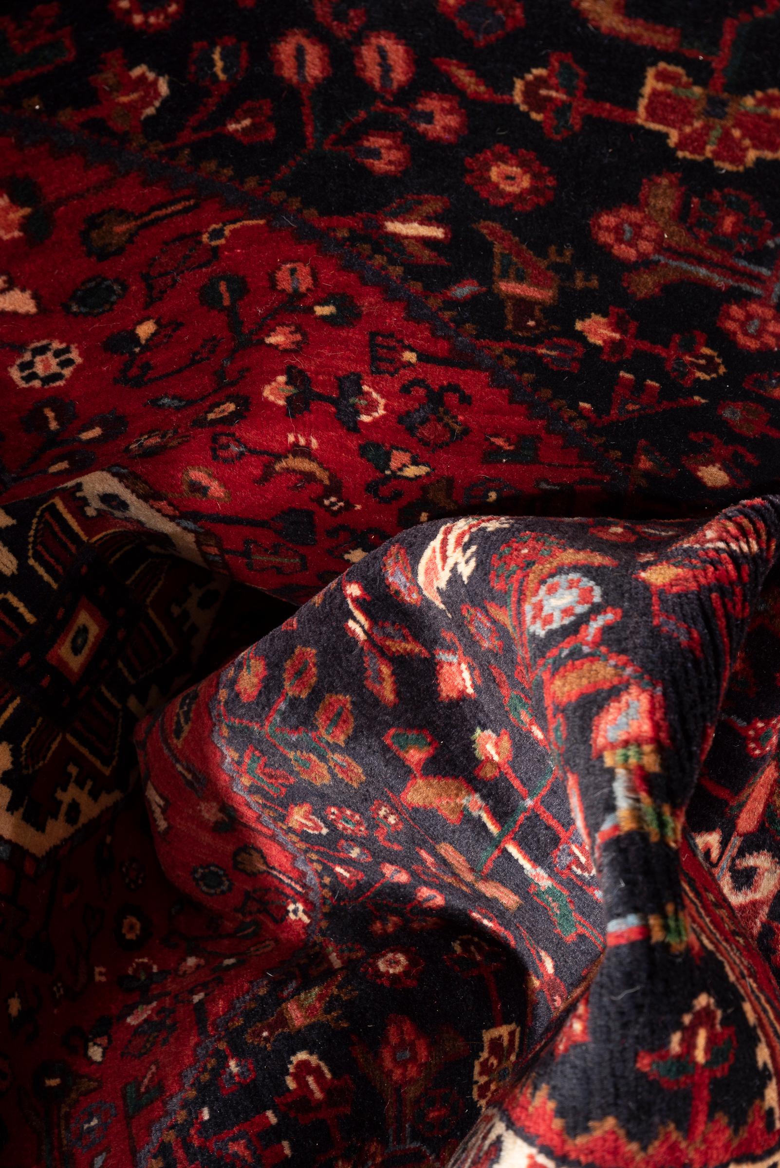 Vintage Zanjan Parde Persian Rug
