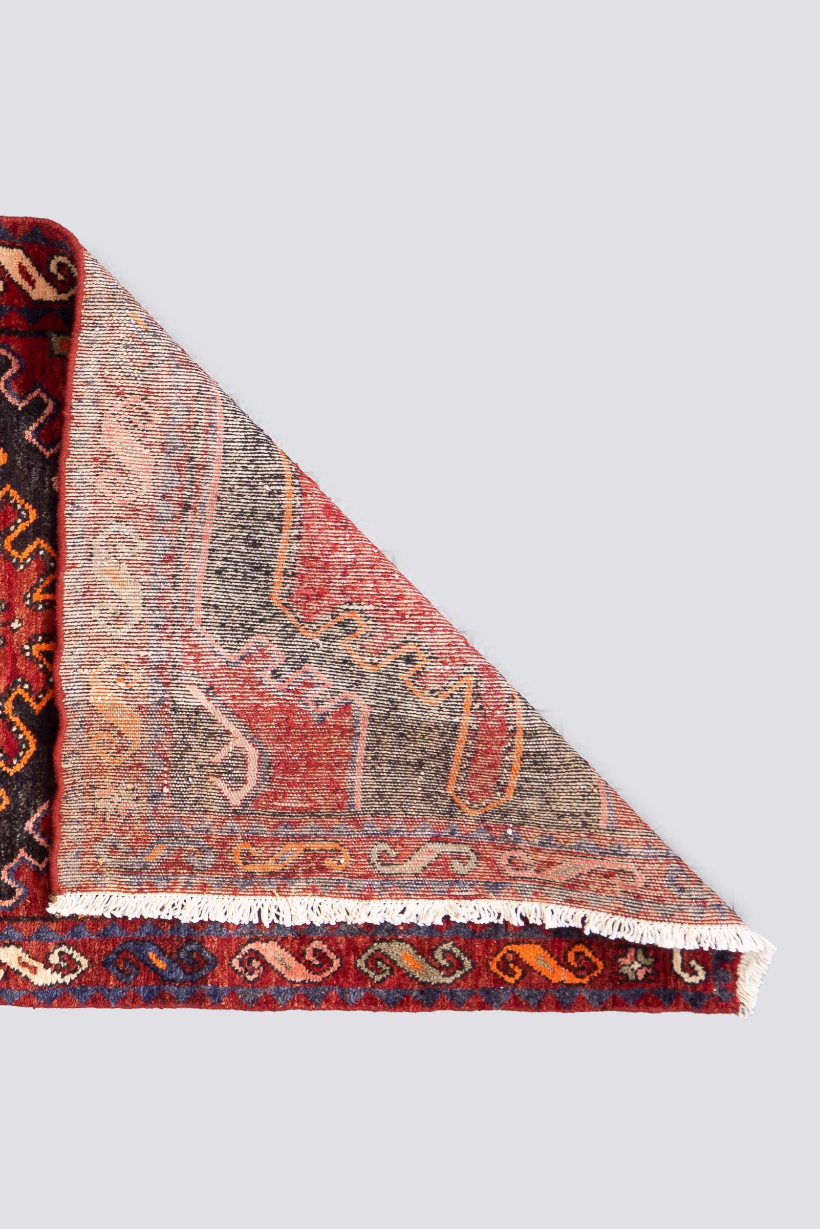 Vintage Hamadan Persian Runner Rug