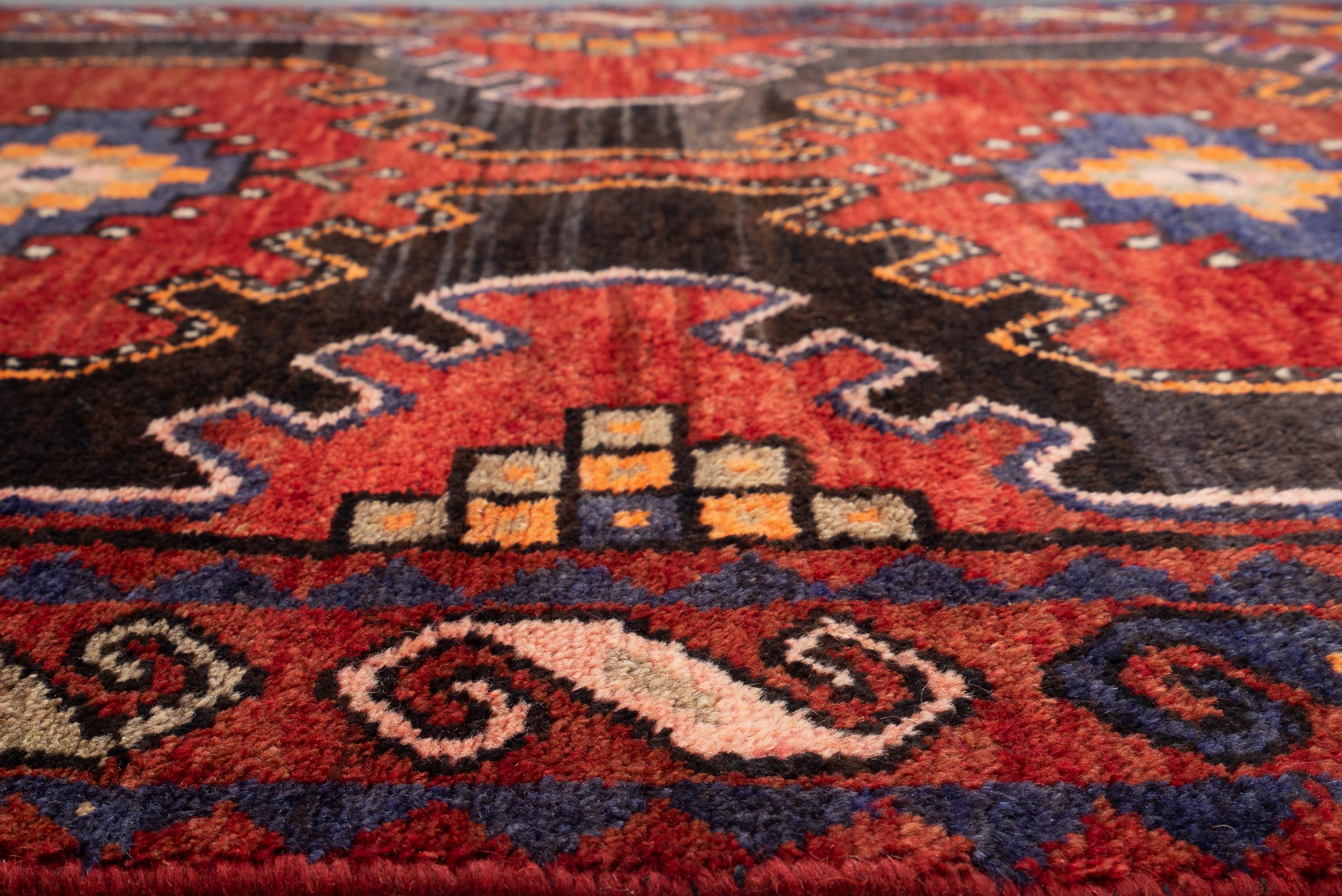 Vintage Hamadan Persian Runner Rug