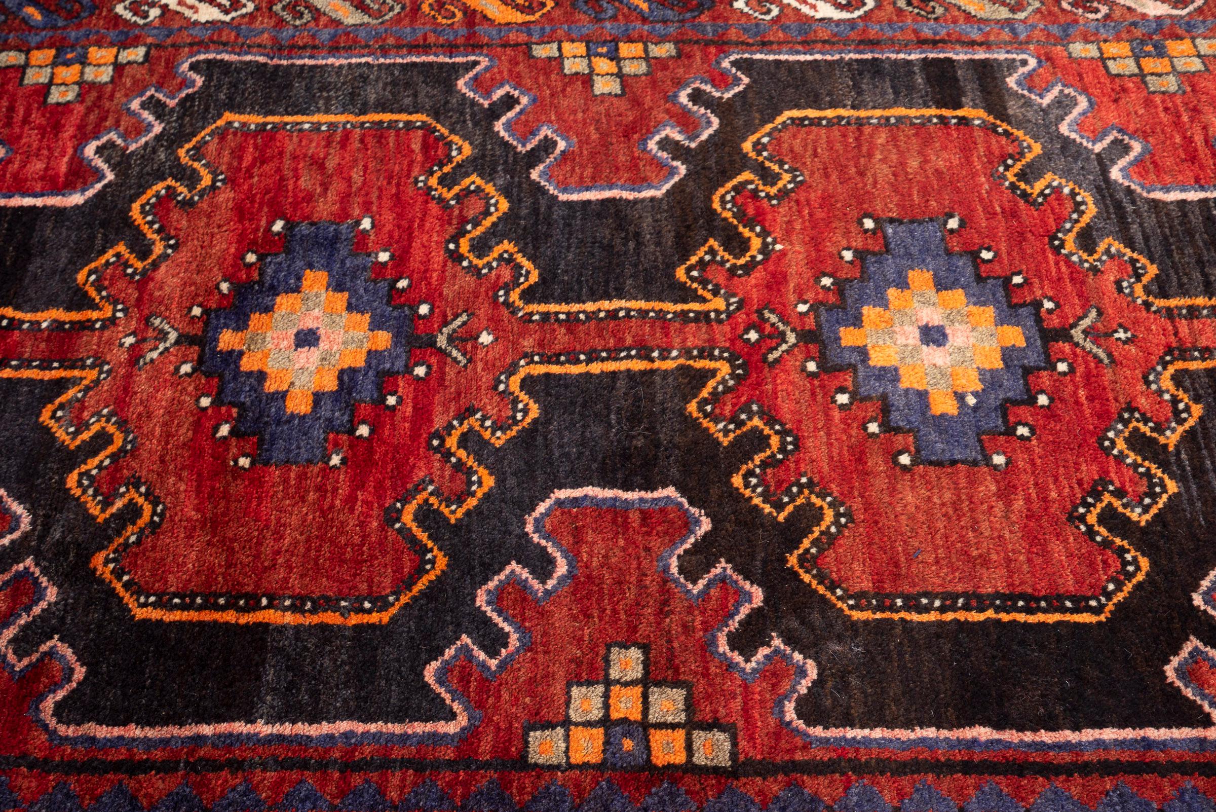 Vintage Hamadan Persian Runner Rug
