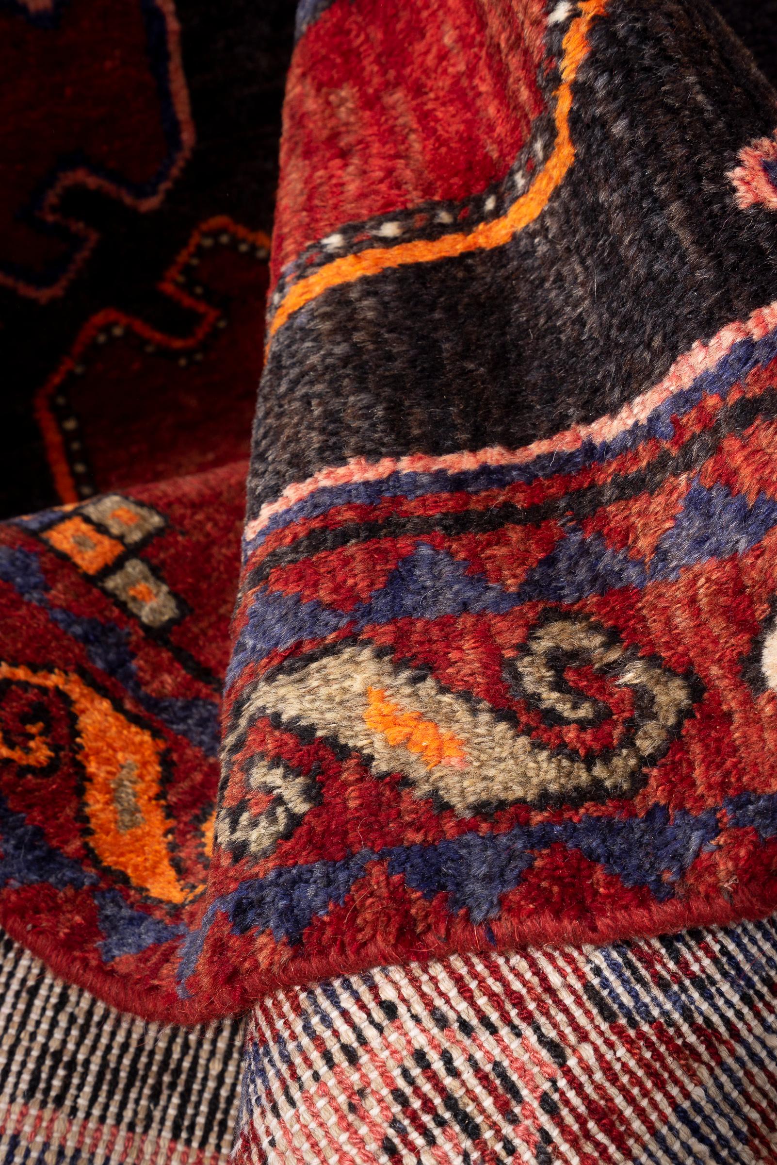 Vintage Hamadan Persian Runner Rug